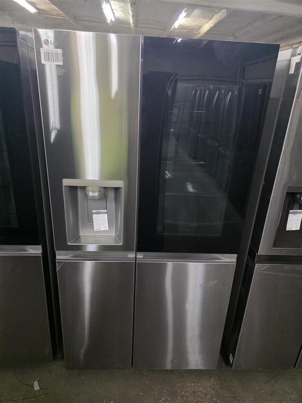 LG 27 cu. ft. Side by Side Smart Refrigerator InstaView and Craft Ice in PrintProof Stainless Steel