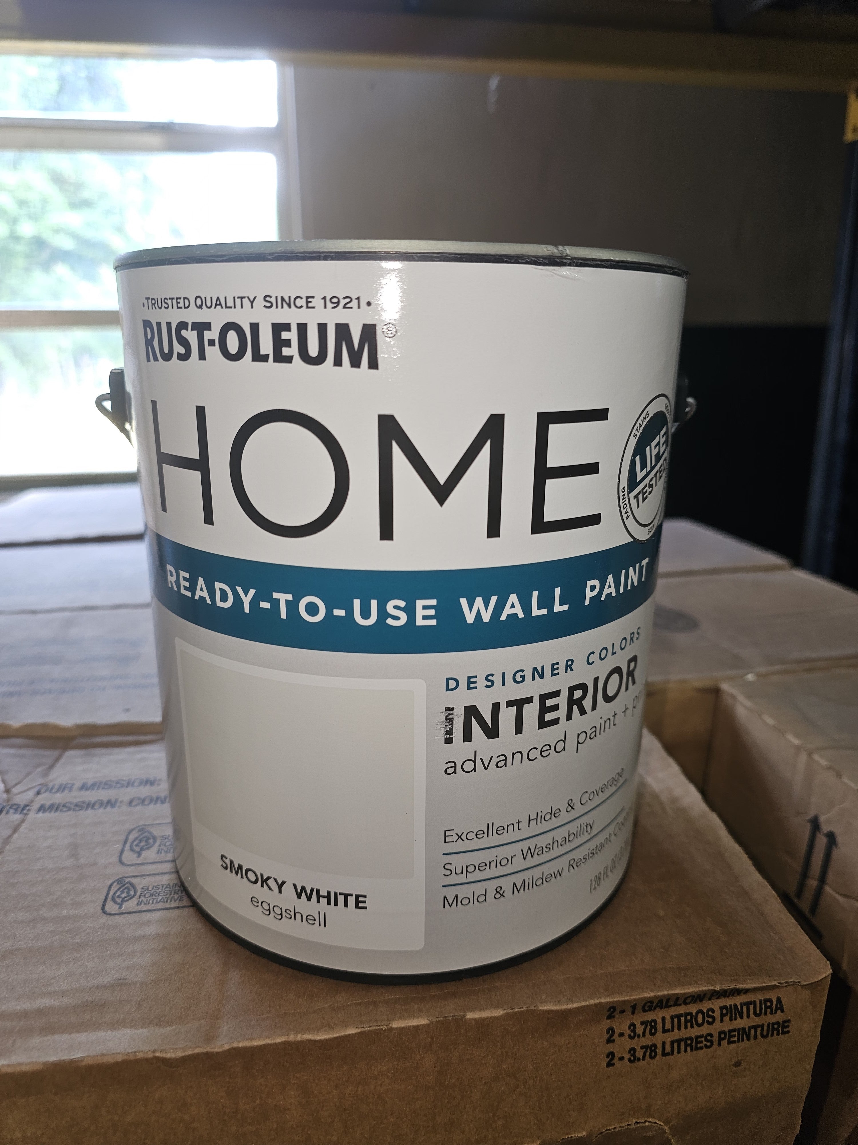 Smokey White Interior Flat Paint