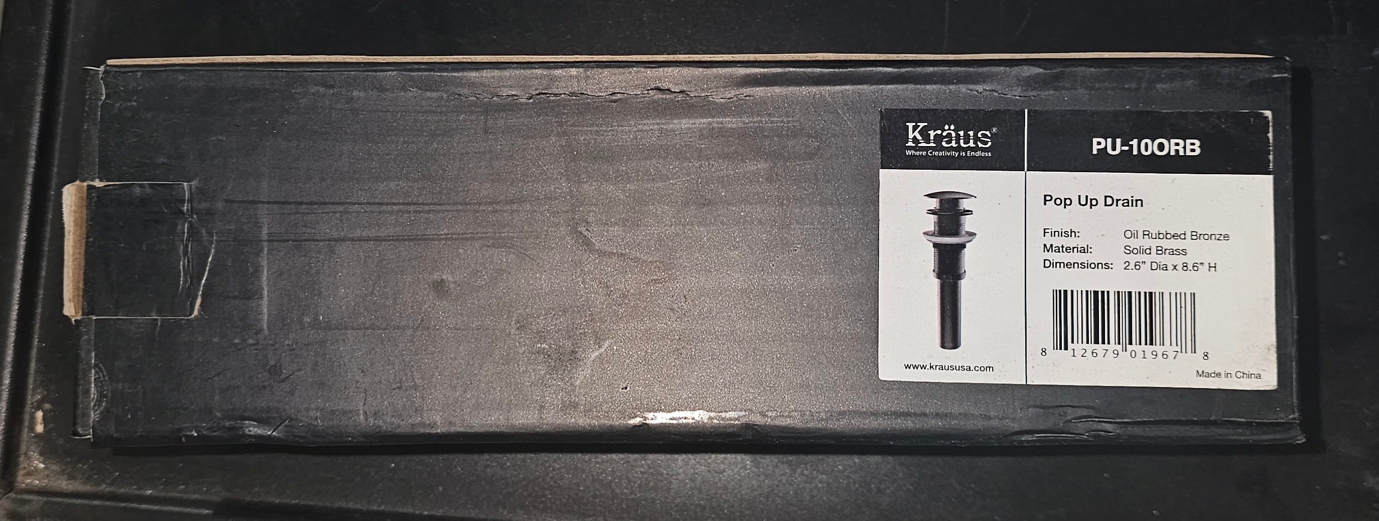 Kraus Pop-Up Drain in Oil Rubbed Bronze