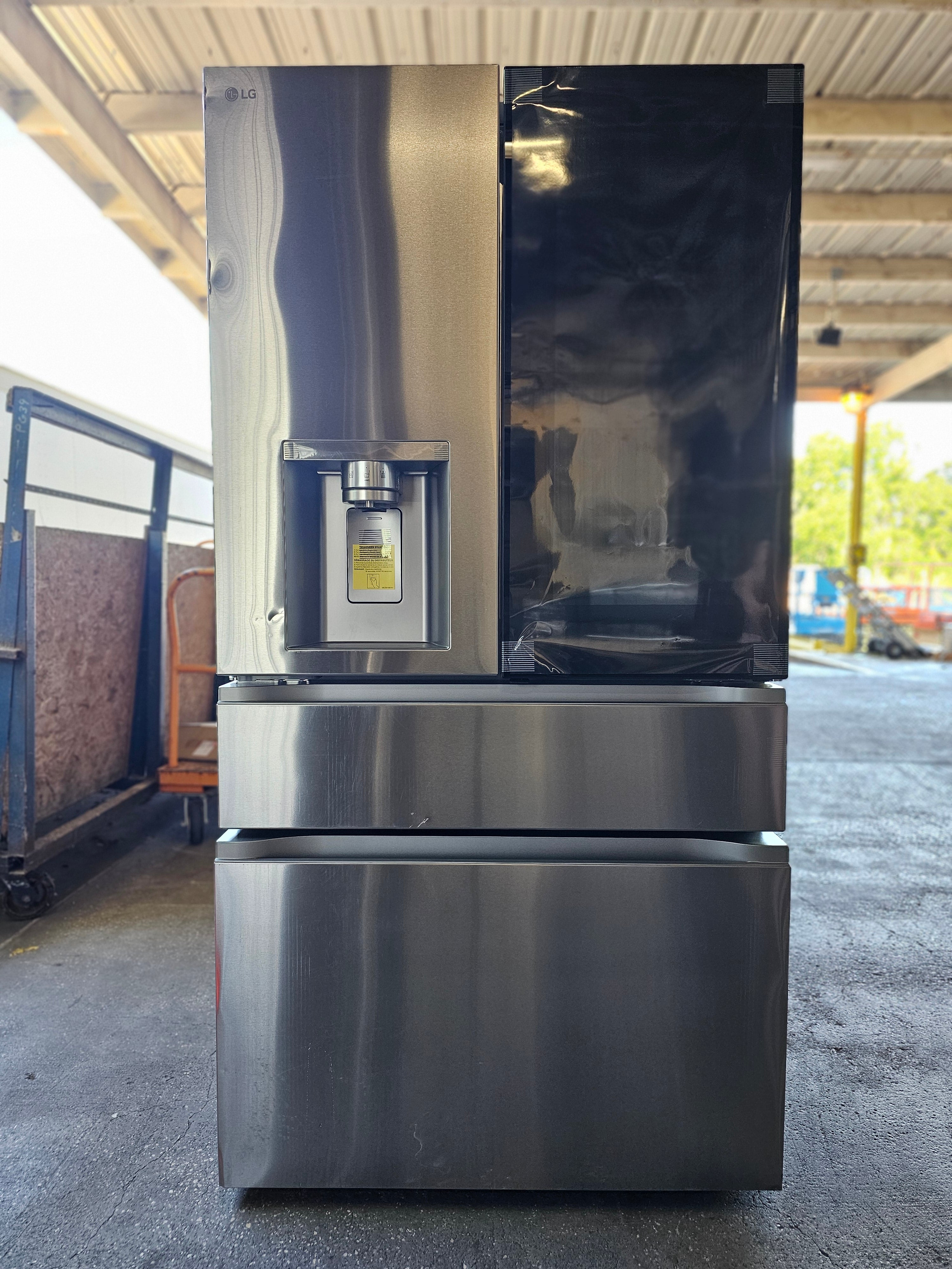 LG 29 cu. ft. SMART MyColor InstaView 4-Door French Door Refrigerator in Stainless Steel