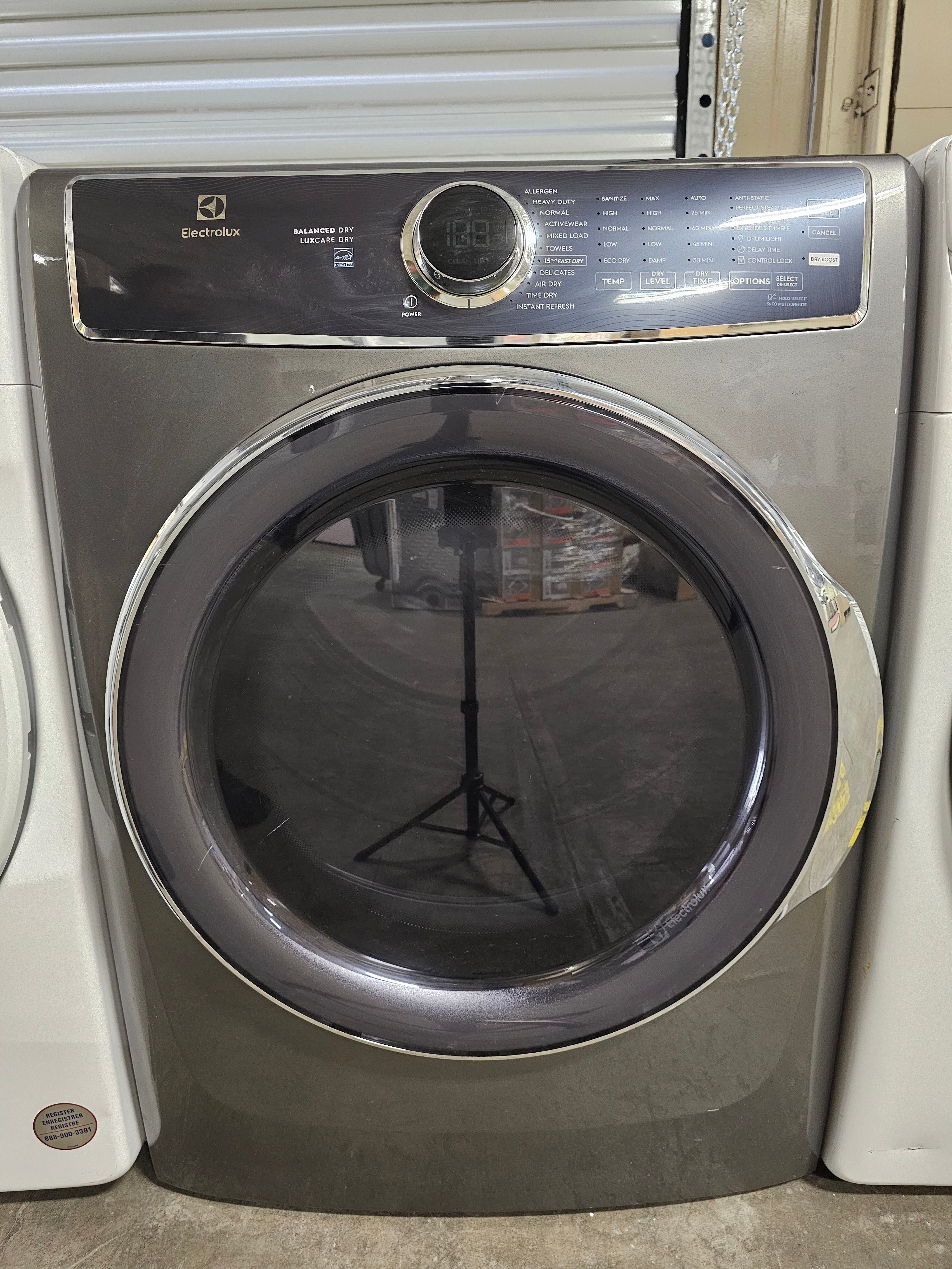 Electrolux 8.0 Cu. Ft. Electric Dryer with Steam and LuxCare Dry System - Titanium