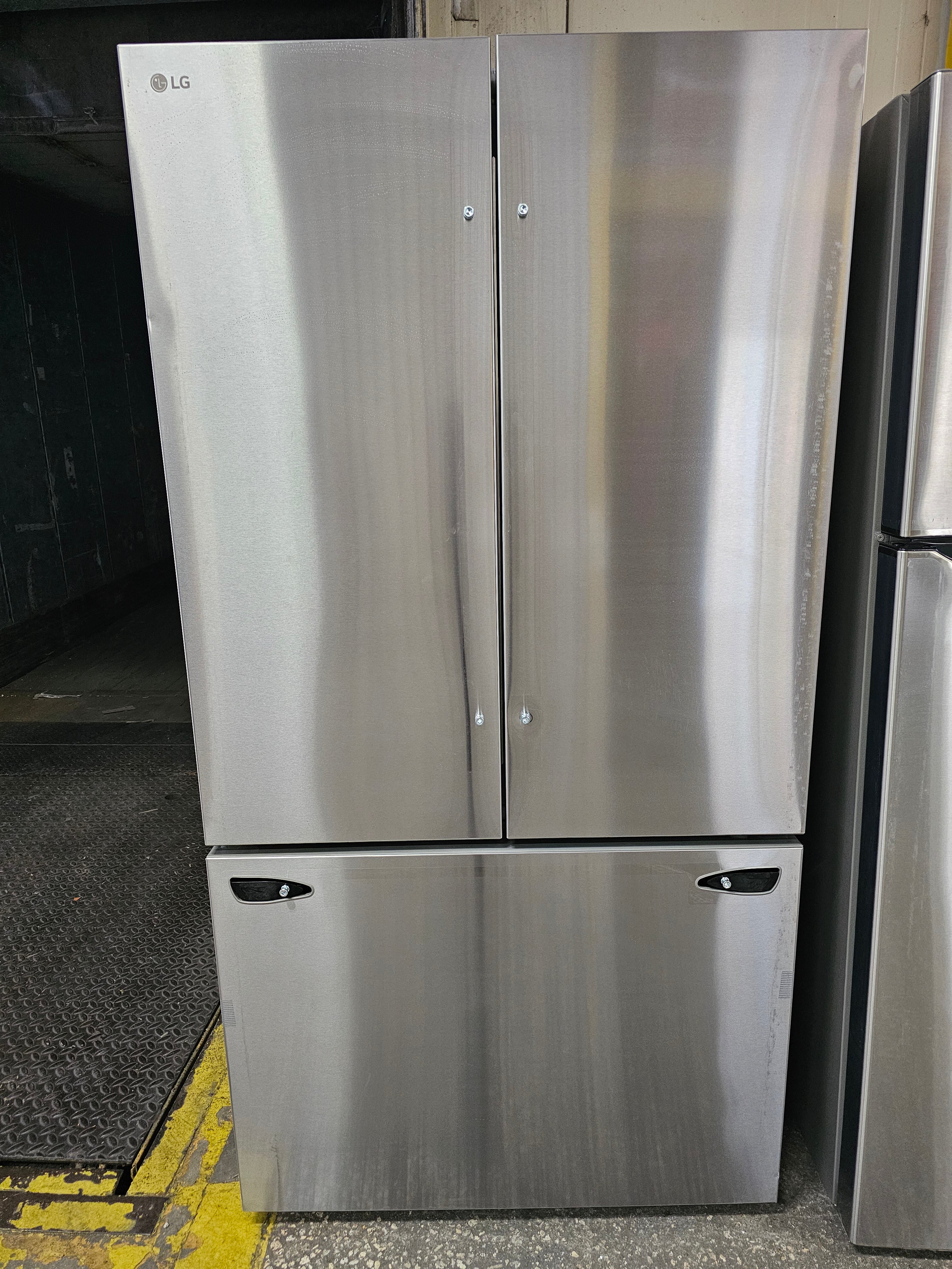 LG Counter-Depth MAX 26.5 Cu. Ft. French Door Smart Refrigerator with Internal Water Stainless Steel