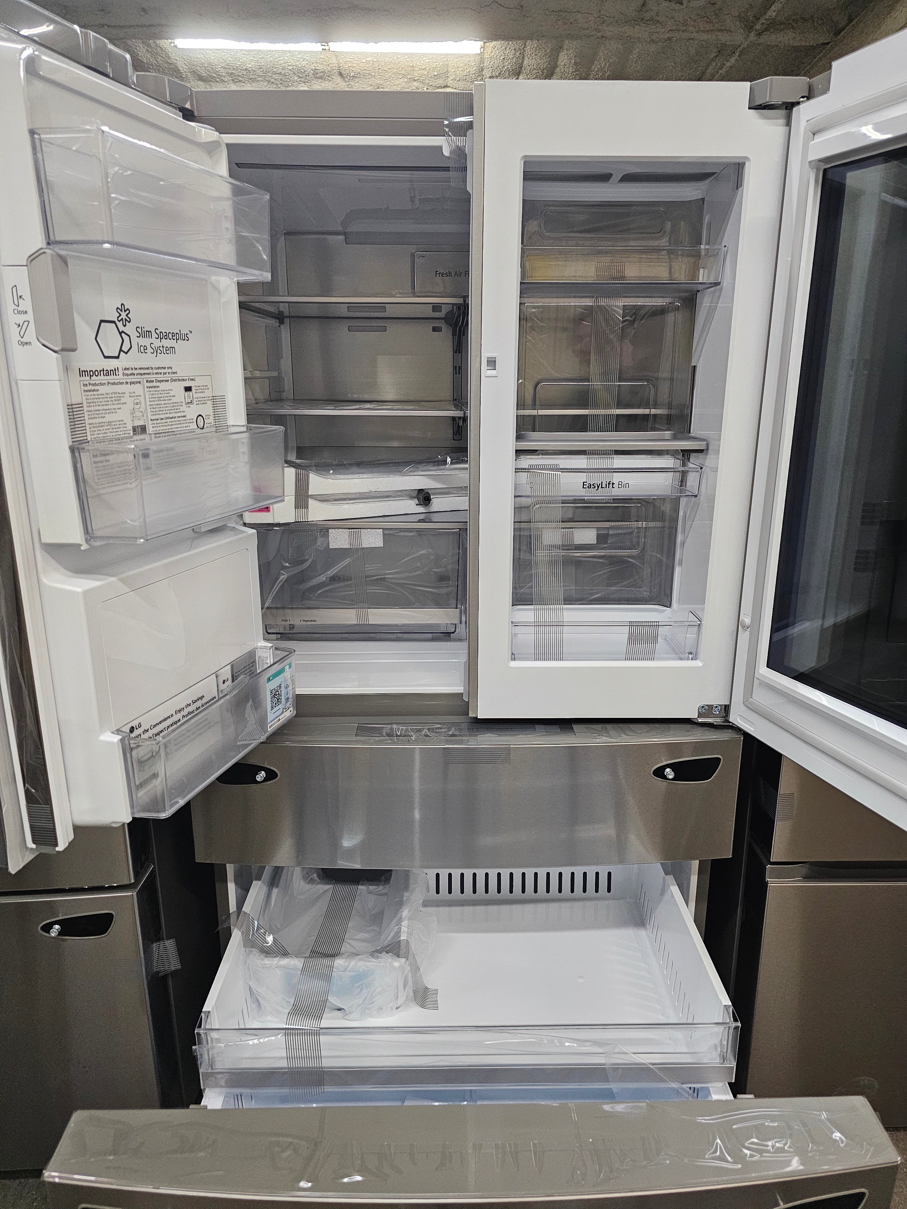 LG 29.5 Cu. Ft. 4-Door French Door-in-Door Smart Refrigerator with Craft Ice Stainless Steel