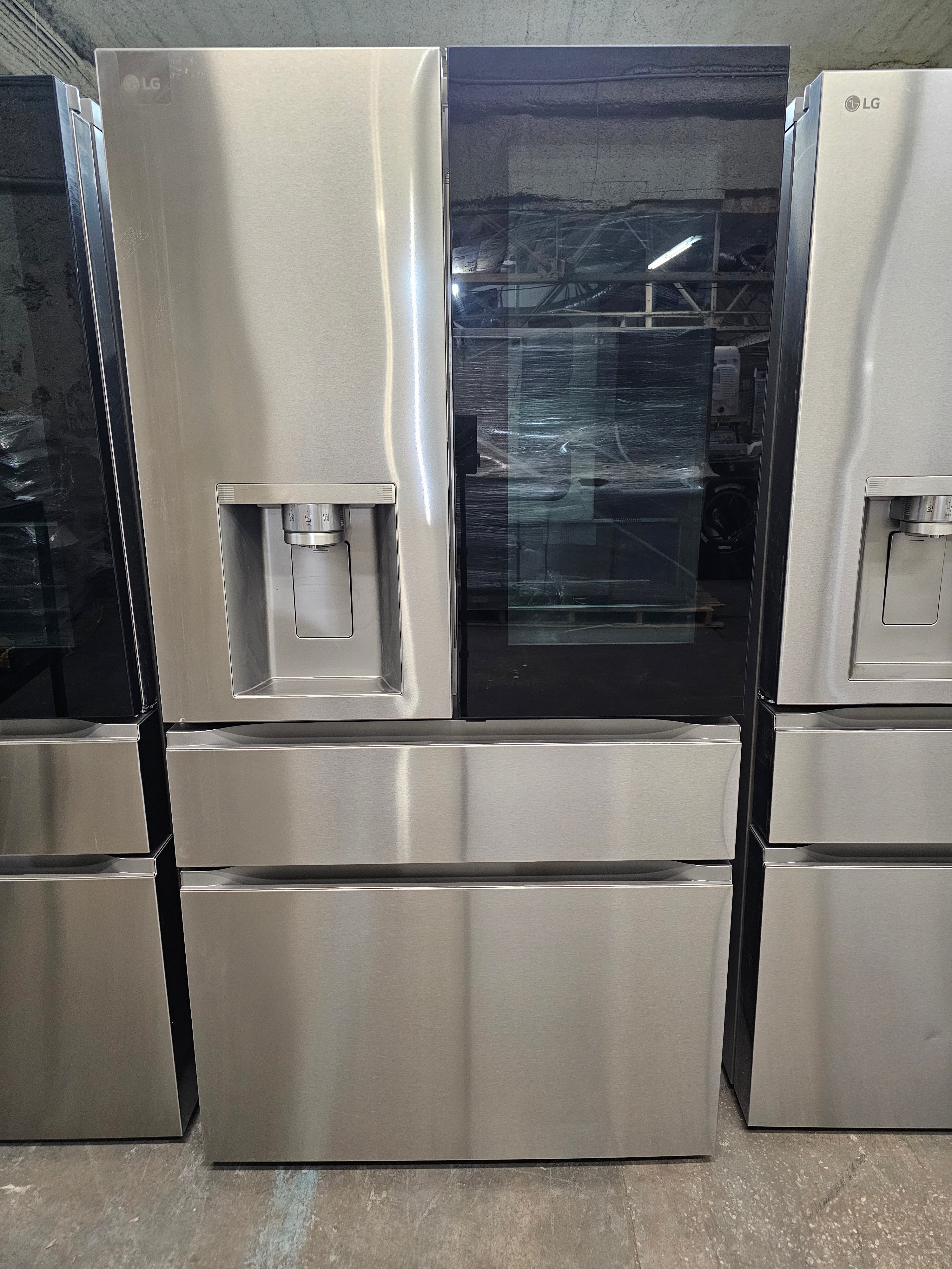 LG 29 cu. ft. SMART MyColor InstaView 4-Door French Door Refrigerator in Stainless Steel