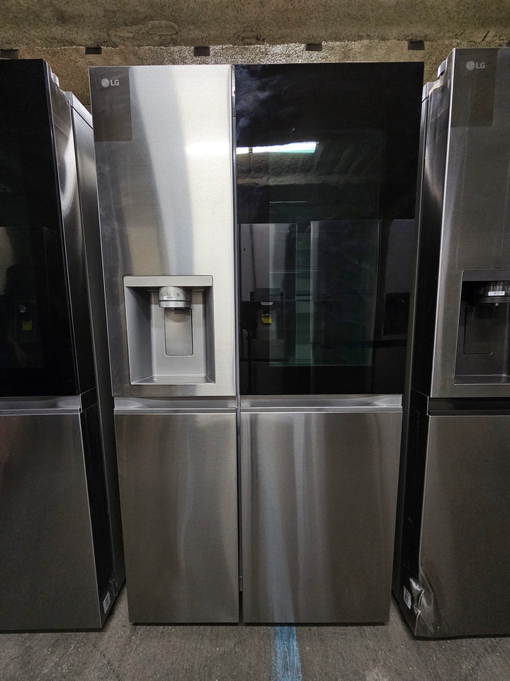 LG 27 cu. ft. Side by Side Smart Refrigerator InstaView and Craft Ice in PrintProof Stainless Steel
