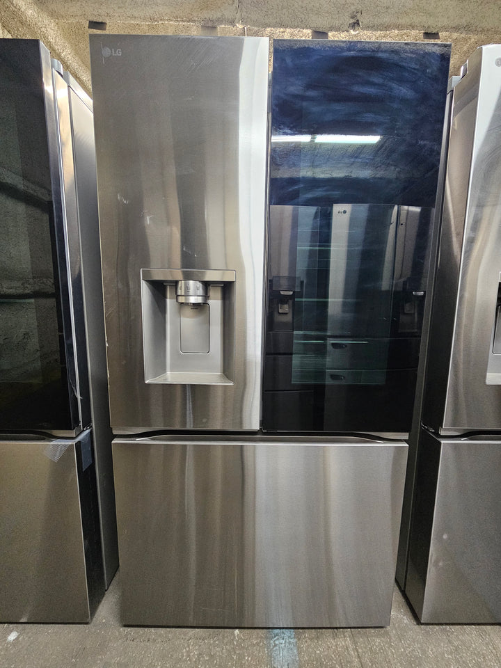 LG Standard-Depth MAX 30.7 Cu. Ft. French Door Smart Refrigerator with InstaView Stainless Steel
