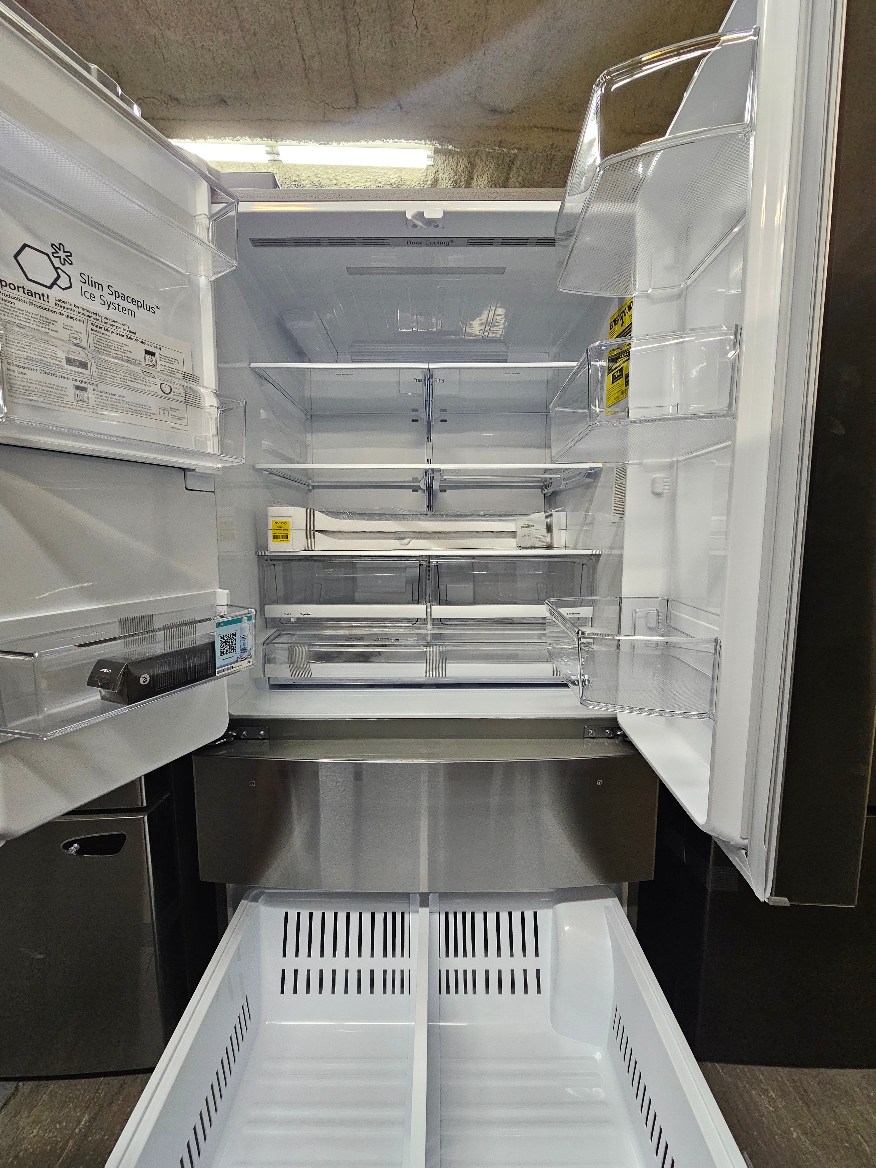 LG 27.8 Cu. Ft. 4-Door French Door Smart Refrigerator with Smart Cooling System Stainless Steel