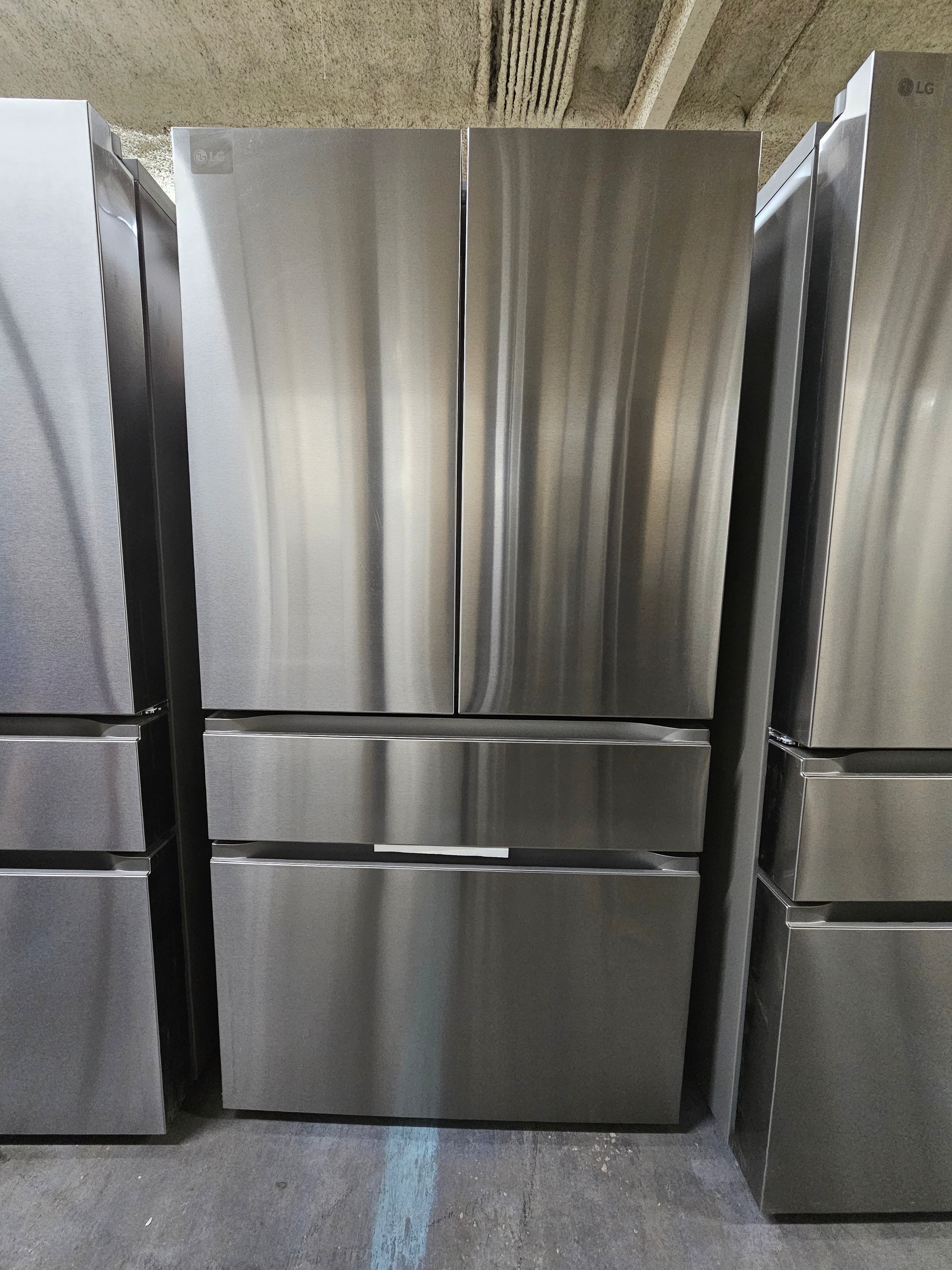 LG 30 cu. ft. SMART Standard Depth MAX French Door Refrigerator with Internal Water Dispenser in PrintProof Stainless Steel