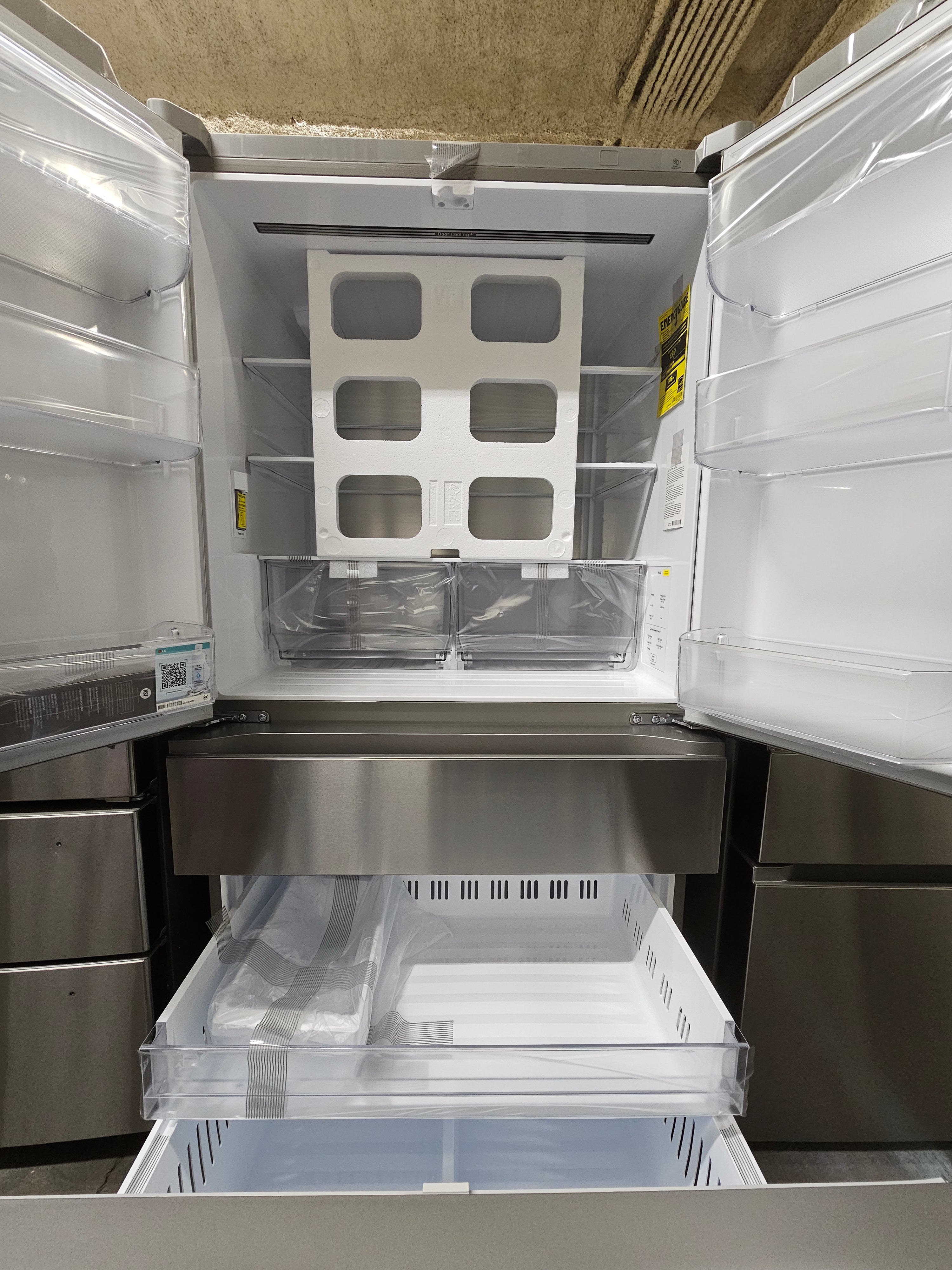 LG 30 cu. ft. SMART Standard Depth MAX French Door Refrigerator with Internal Water Dispenser in PrintProof Stainless Steel