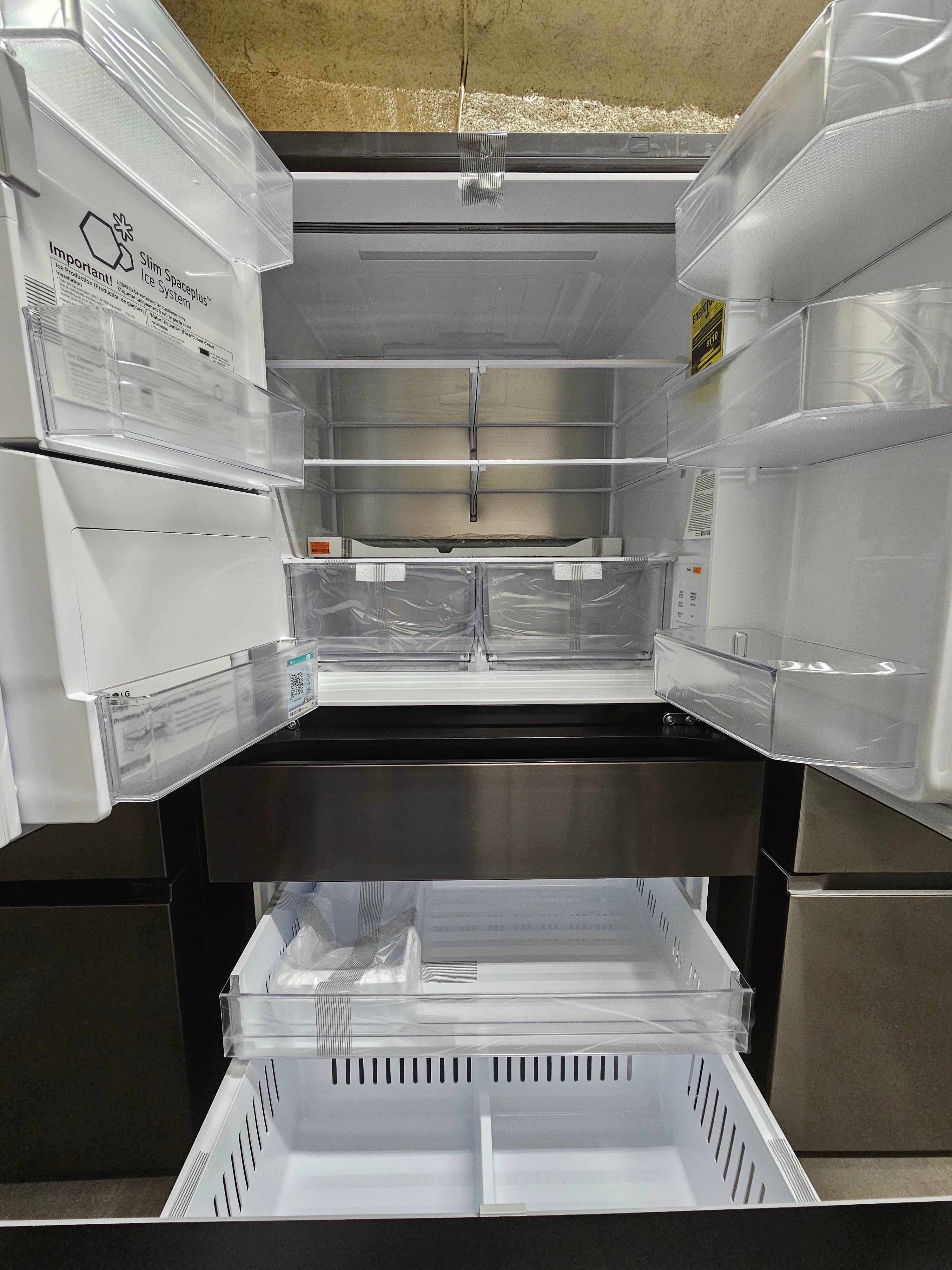 LG 29 cu. ft. SMART Standard Depth MAX French Door Refrigerator Black Stainless Steel