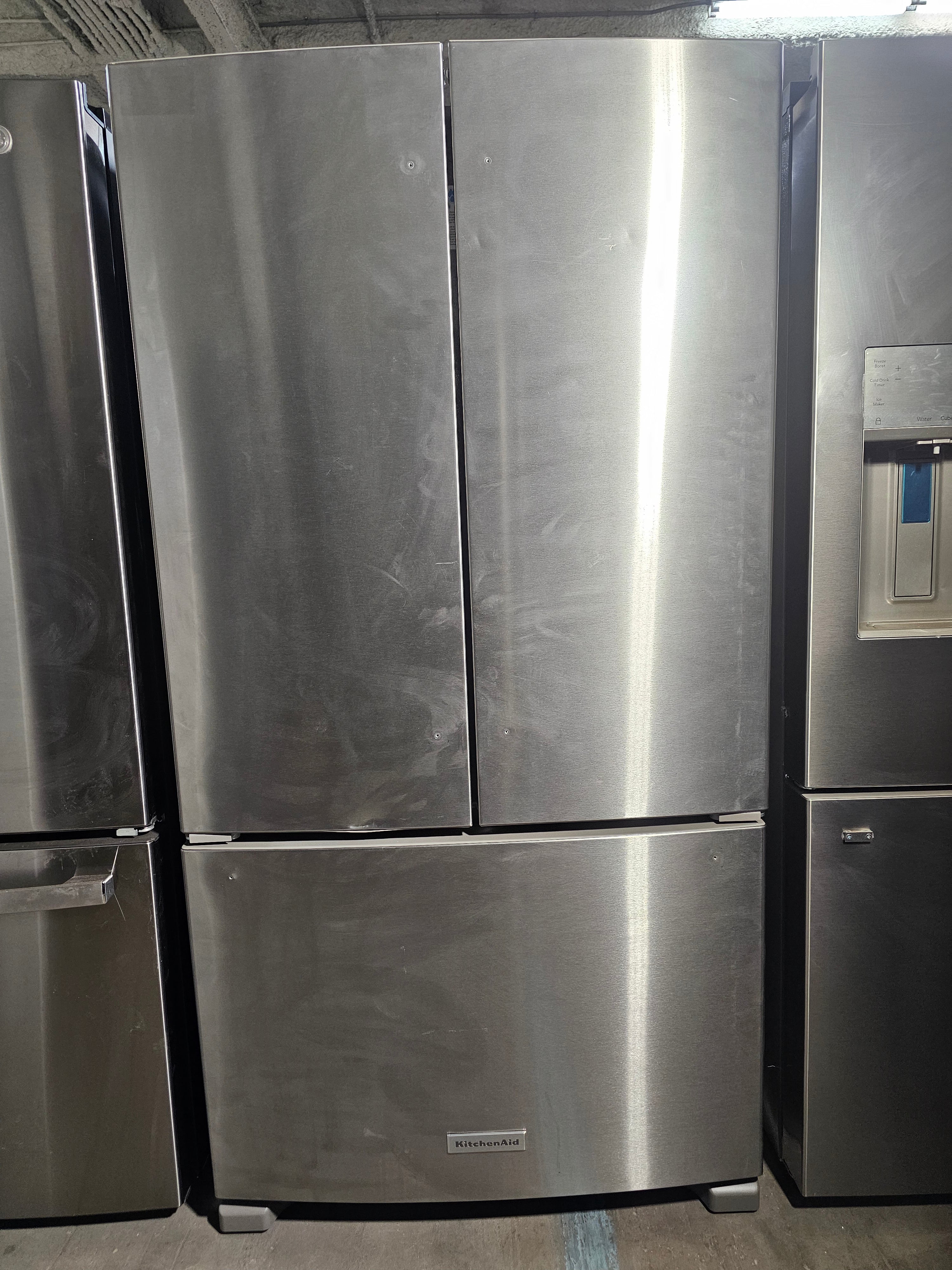 KitchenAid 25 cu. ft. French Door Refrigerator with Interior Water Dispenser Stainless Steel