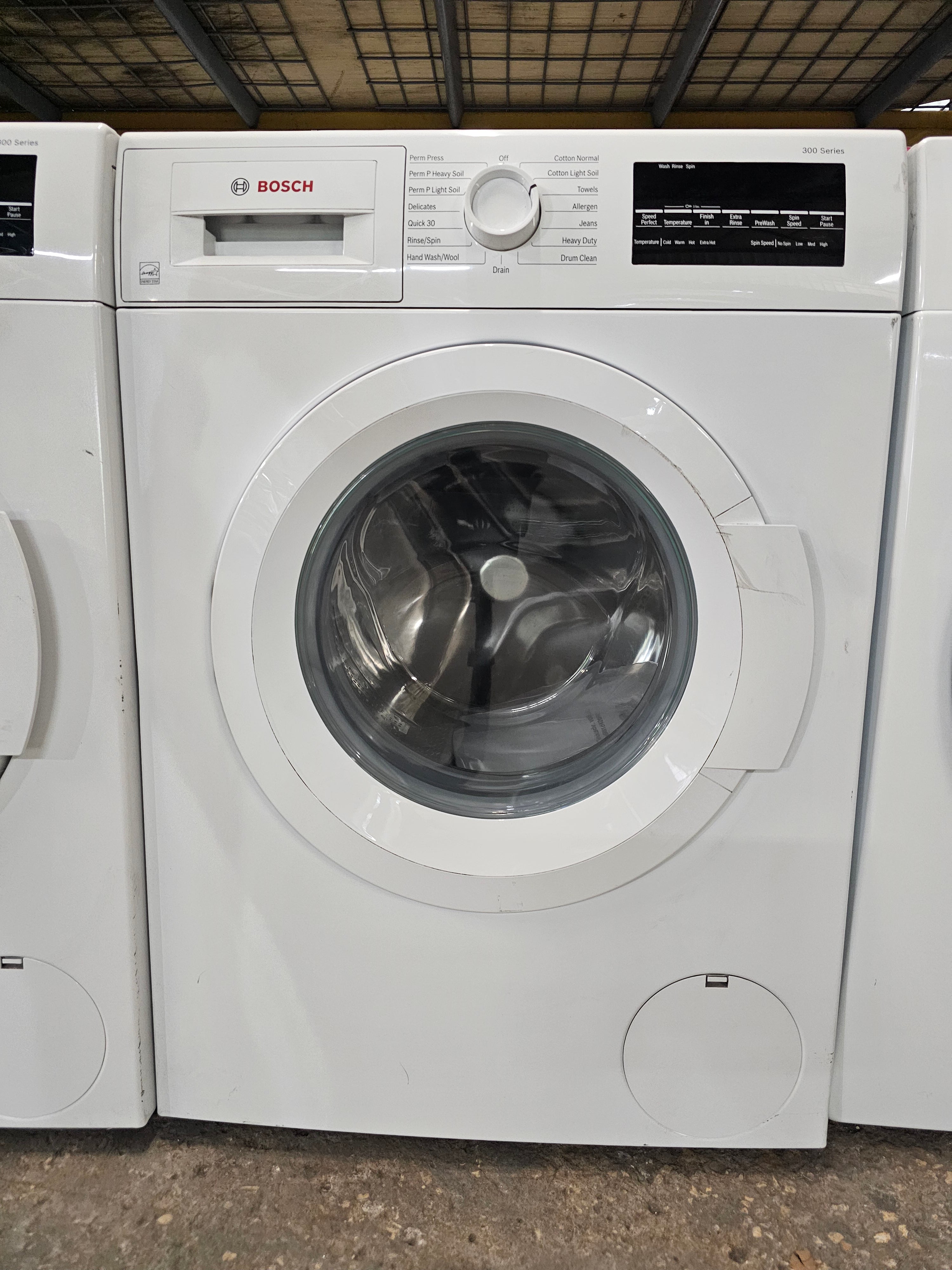 Bosch 300 Series 24 in. 2.2 cu. ft. High-Efficiency Stackable Front Load Washer in White, ENERGY STAR