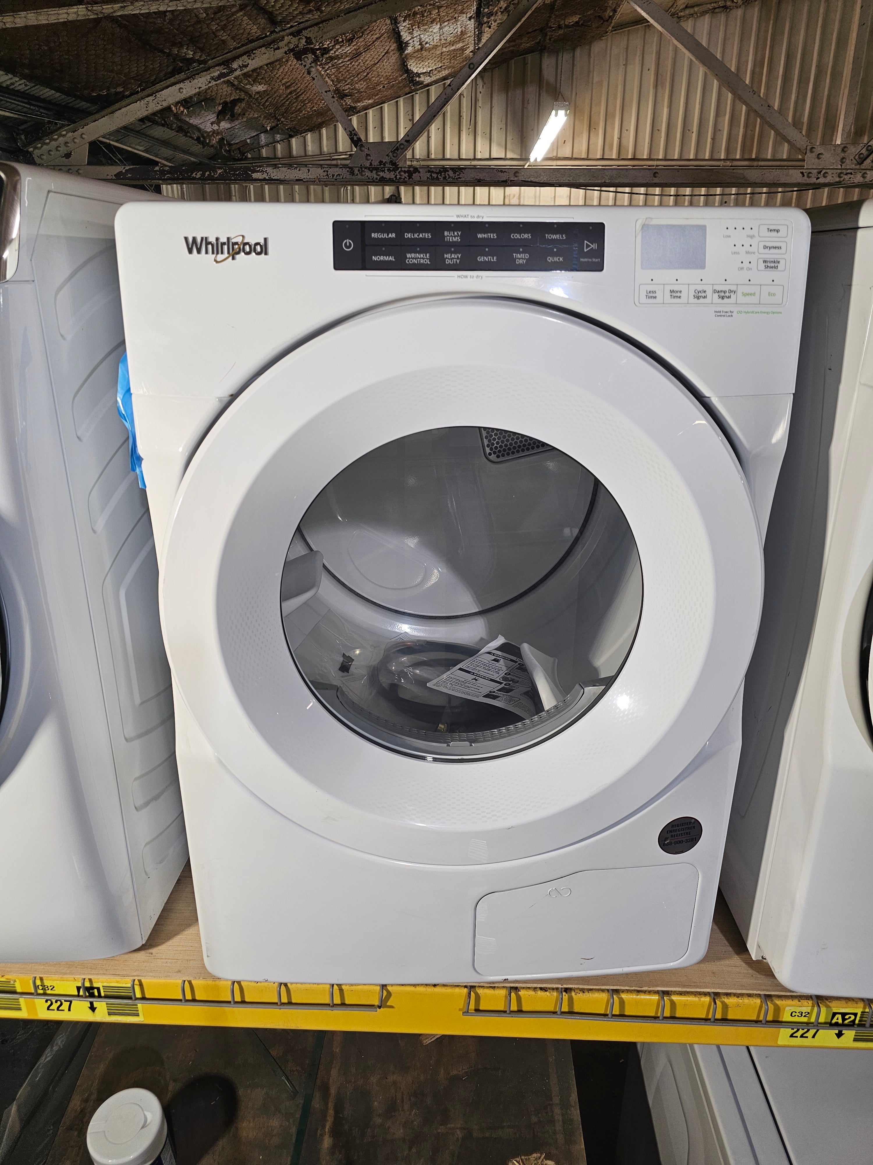 Whirlpool 7.4 cu. ft. Dryer in White with Intuitive Touch Controls, ENERGY STAR