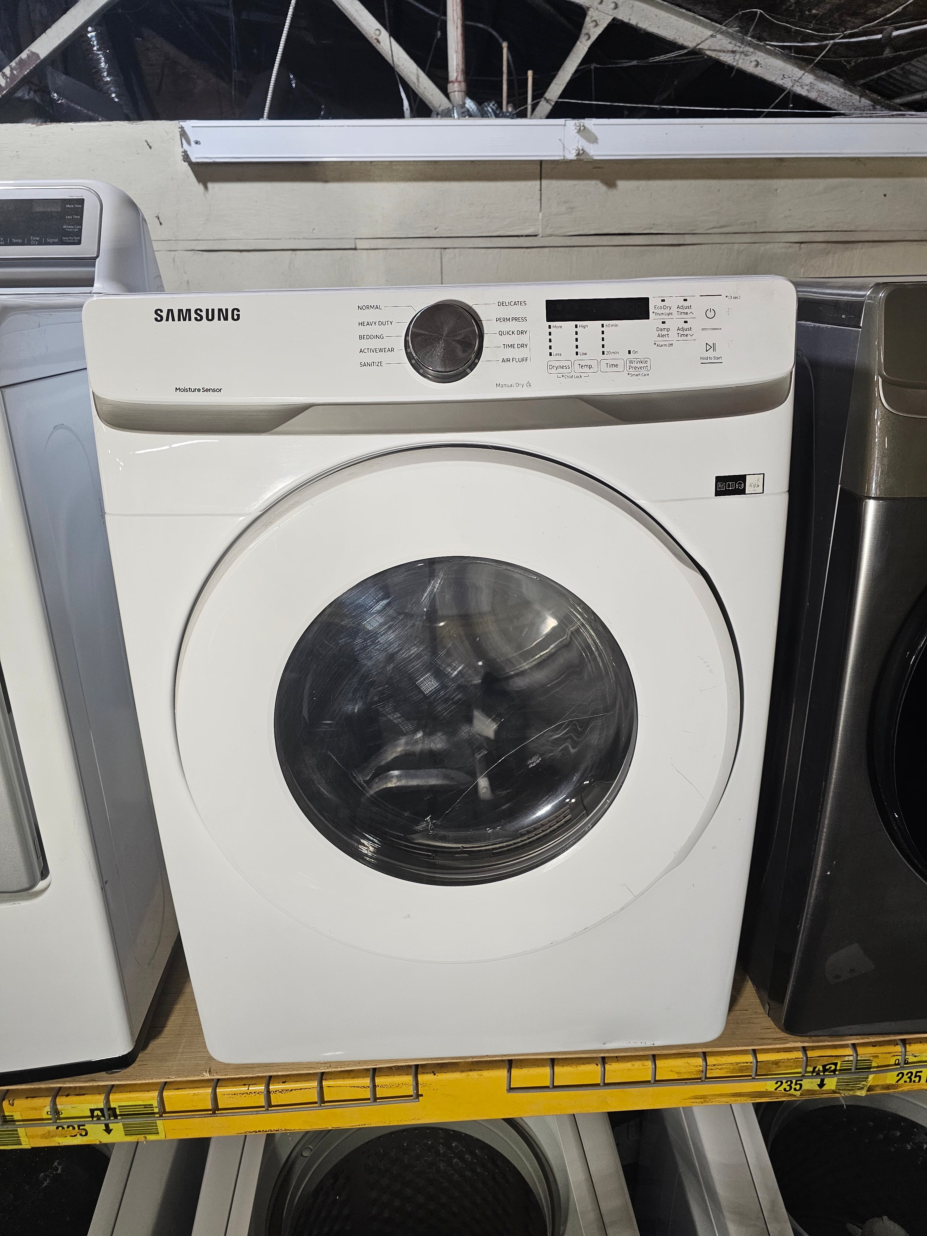 Samsung 7.5 cu. ft. Stackable Vented Electric Dryer with Sensor Dry in White