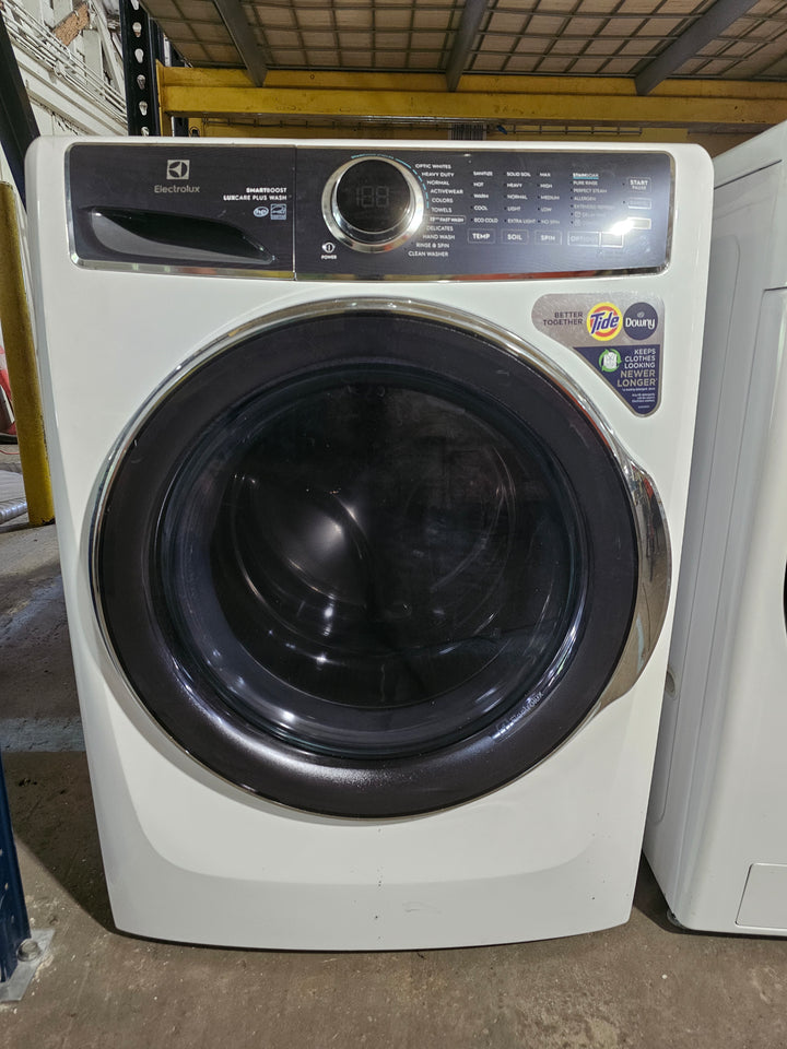 Electrolux 27 in. W 4.5 cu. ft. Front Load Washer with SmartBoost, LuxCare Plus Wash System, Perfect Steam, ENERGY STAR in White