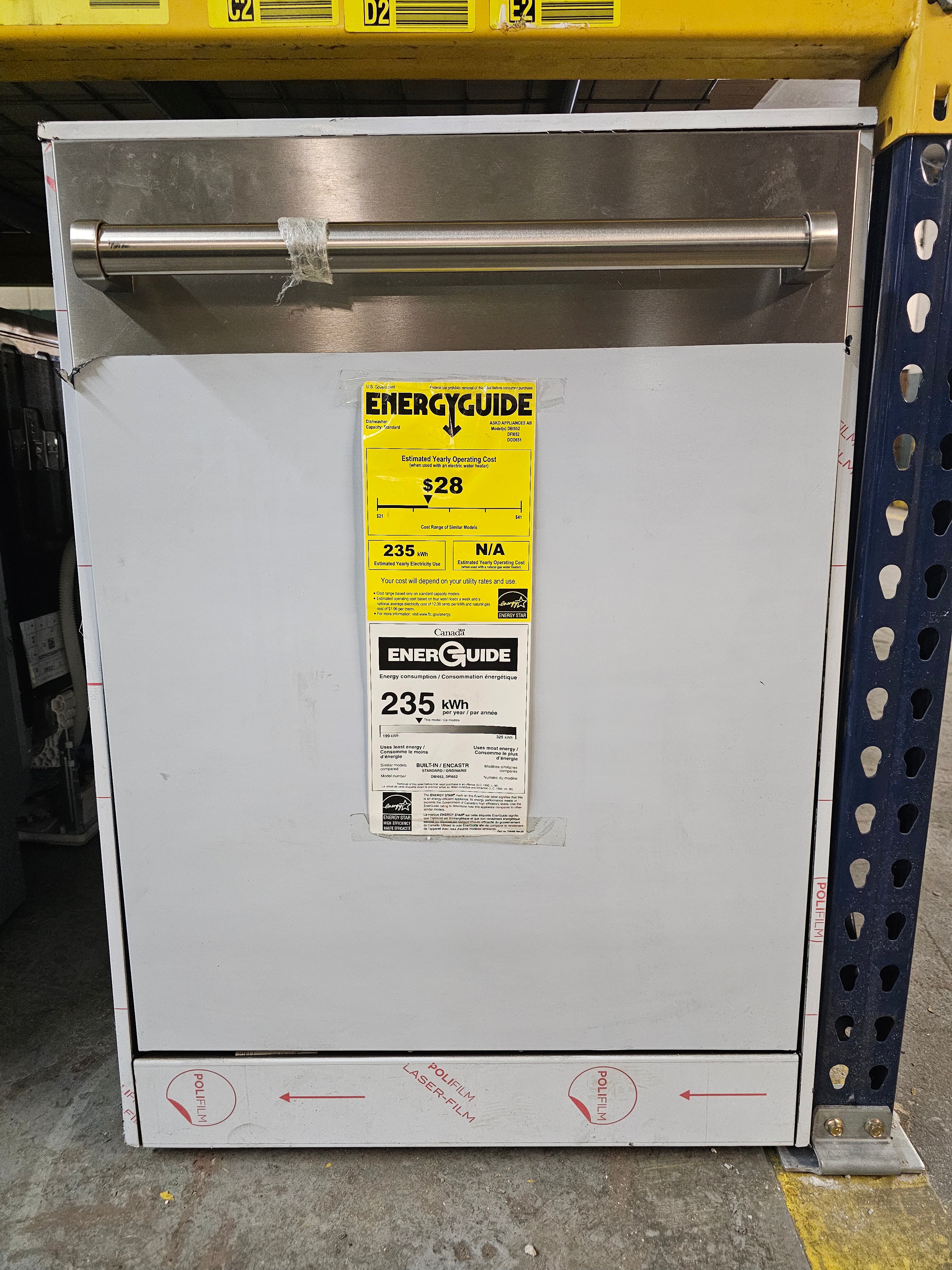 ASKO 24 Inch Outdoor Dishwasher with 15 Place Setting Capacity, 9 Wash Programs, 7Spray Wash System, TouchProof Stainless Steel, 48 dBA Sound Level, Condensation Drying System, Delayed Start