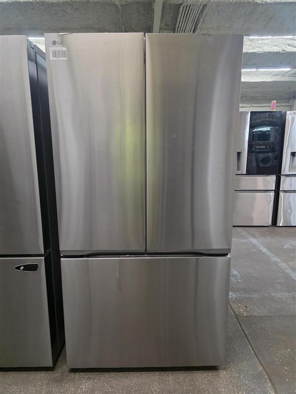 LG 25 cu. ft. Counter-Depth MAX™ with Zero Clearance™ 3-Door French Door Refrigerator with Thin Door Design - Stainless