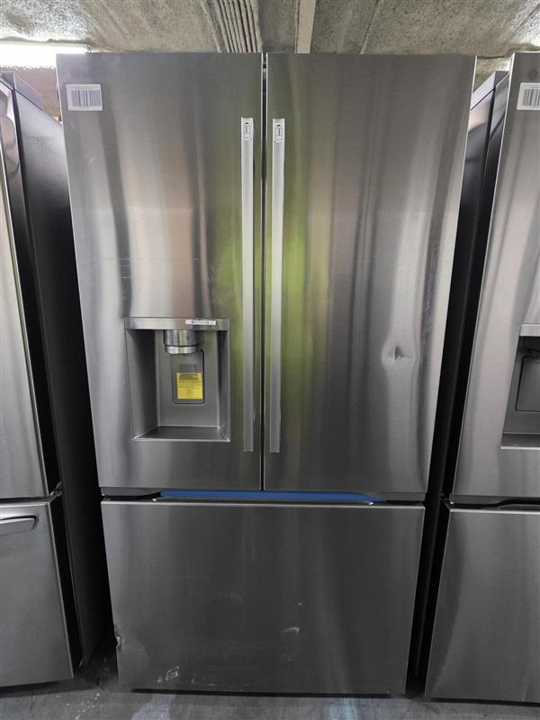 LG Counter-Depth MAX™ with Zero Clearance™ 3-Door French Door Refrigerator with Thin Door Design - Stainless