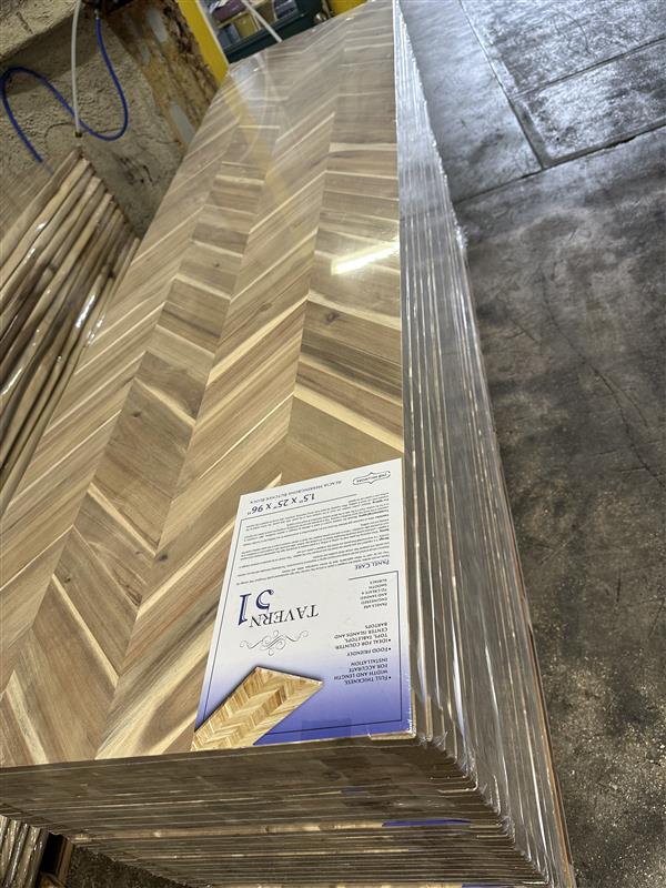 Acacia Herring Bone | 96"L x 25" W | Butcher Block