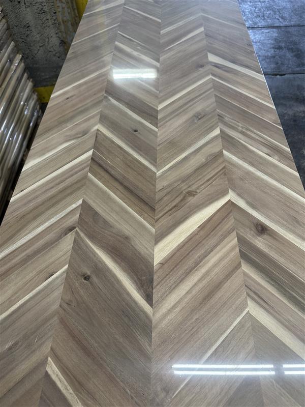 Acacia Herring Bone | 96"L x 25" W | Butcher Block