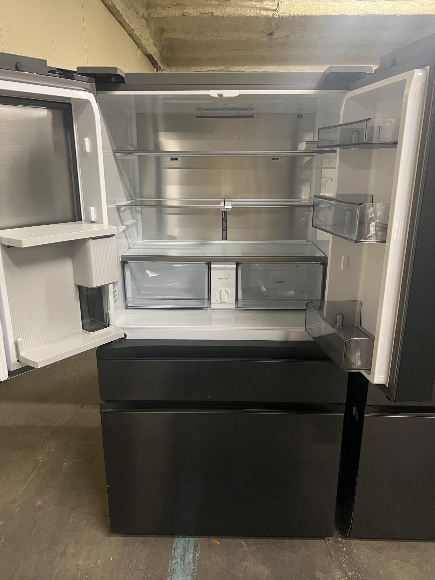 Samsung BESPOKE 23 cu. ft. Counter Depth 4-Door French Door Black