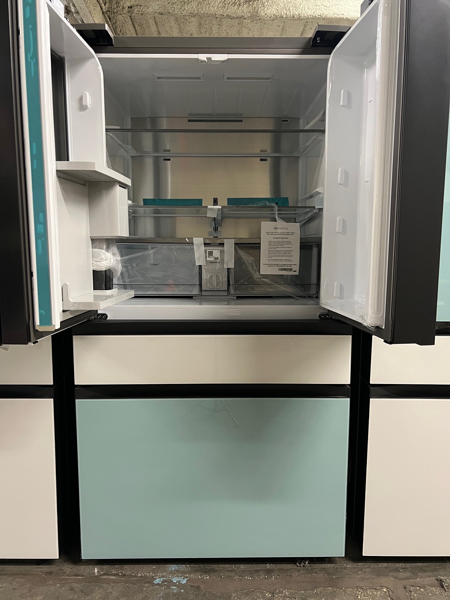 Samsung BESPOKE 29 cu. ft. 4-Door Blue & White