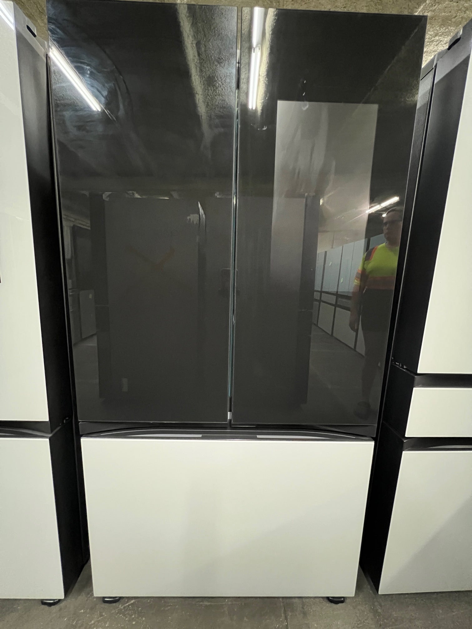 Samsung BESPOKE 30 cu. ft. 3-Doors with Tablet Black & White