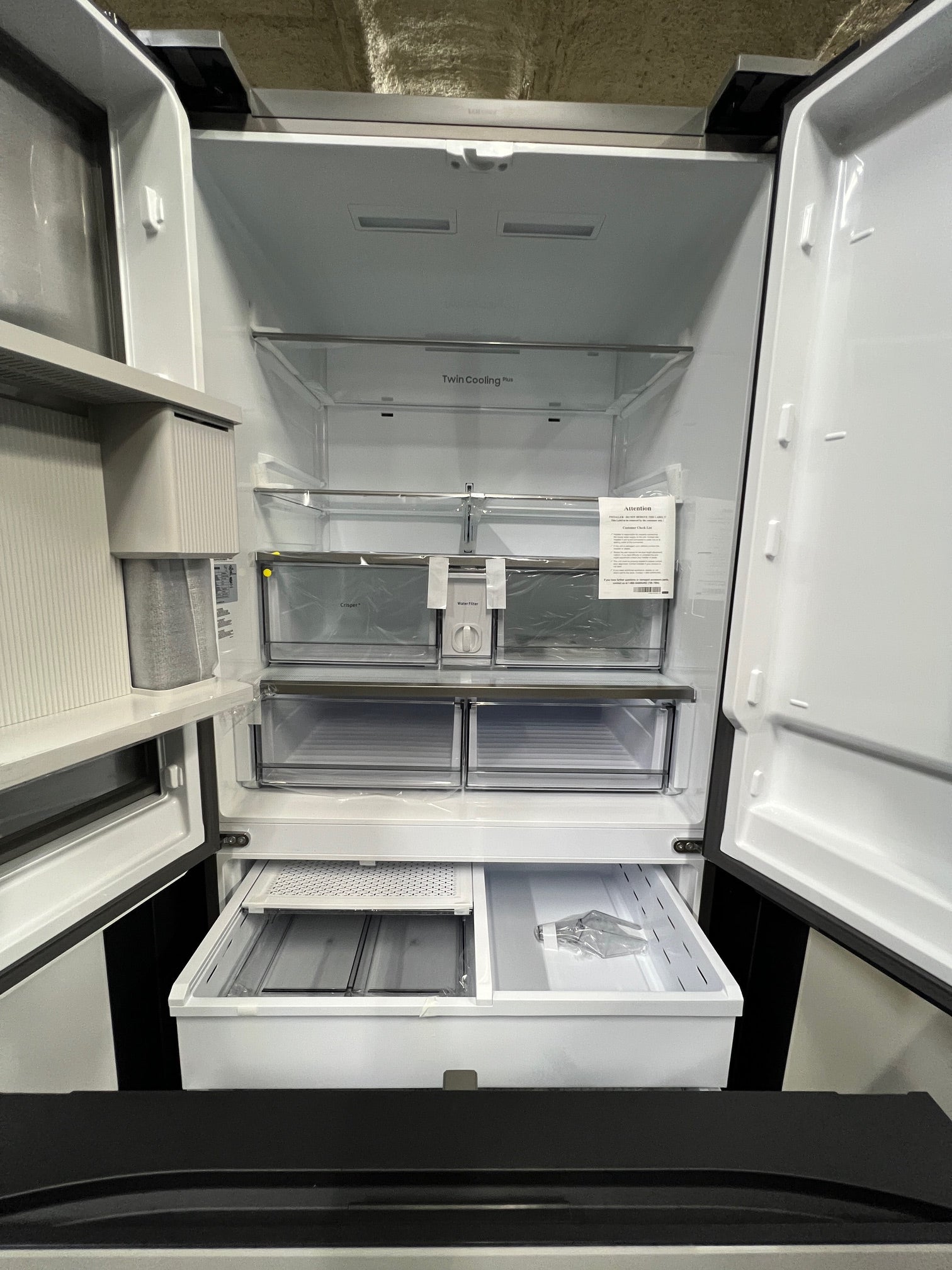 Samsung BESPOKE 30 cu. ft. 3-Doors with Tablet Black & White