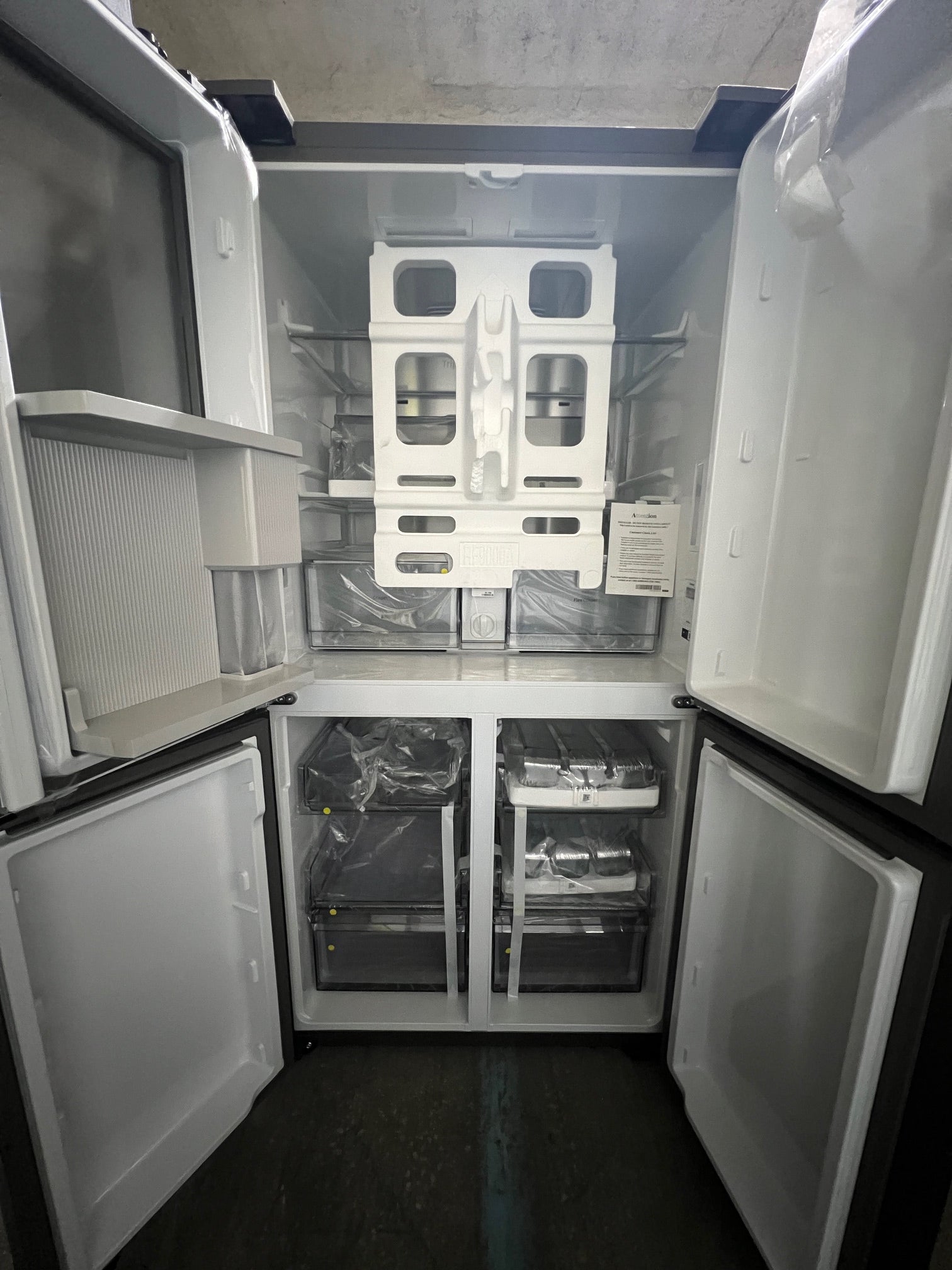 Samsung 29 cu. ft. 4-Door Flex Stainless Matte Black