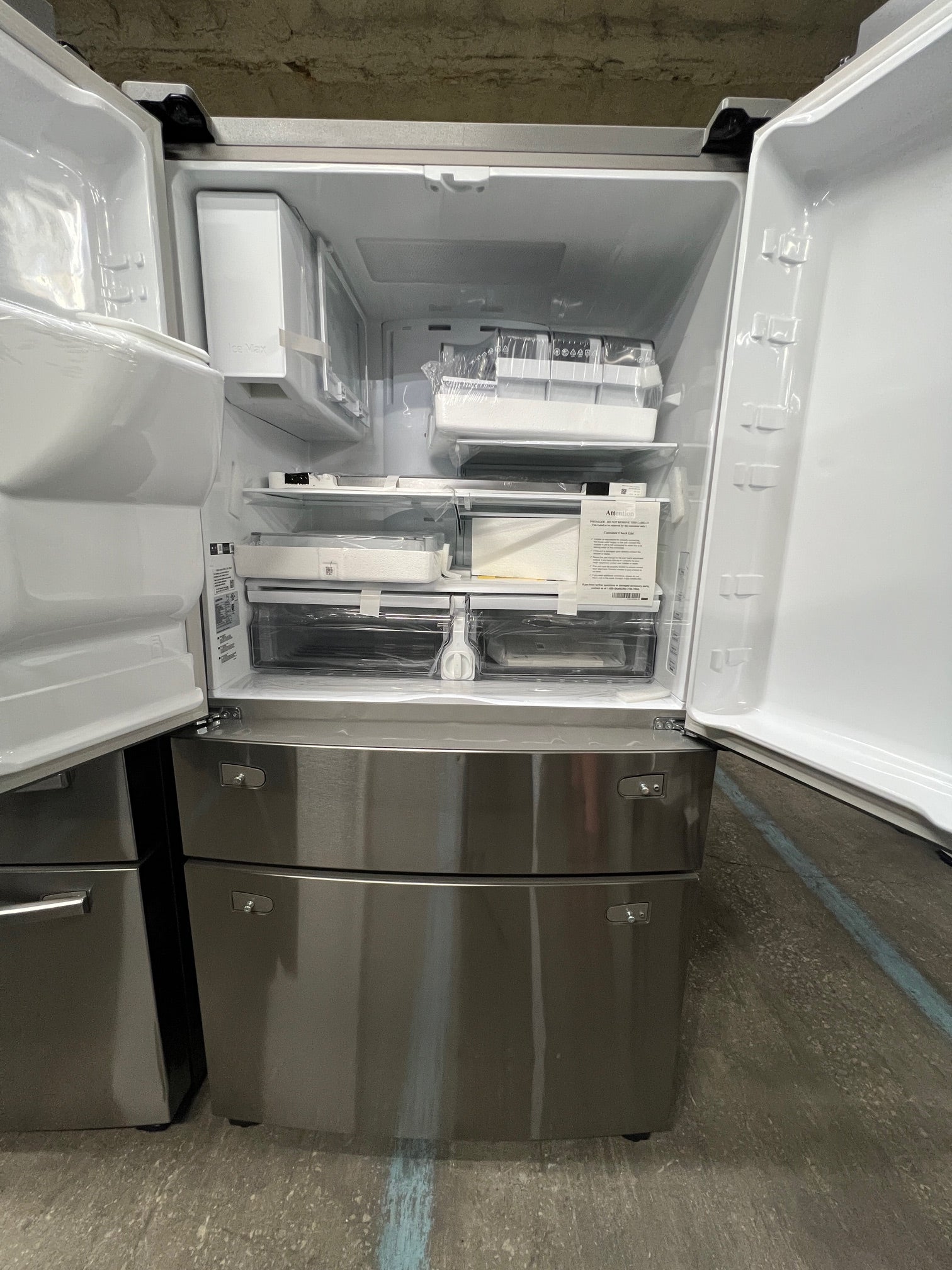 Samsung 22.6 cu. ft. 4-Door Counter Depth with FlexZone Drawer Stainless Steel