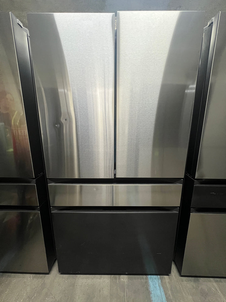 Samsung BESPOKE 23 cu. ft. 4-Door Counter Depth Stainless Steel & Stainless Black