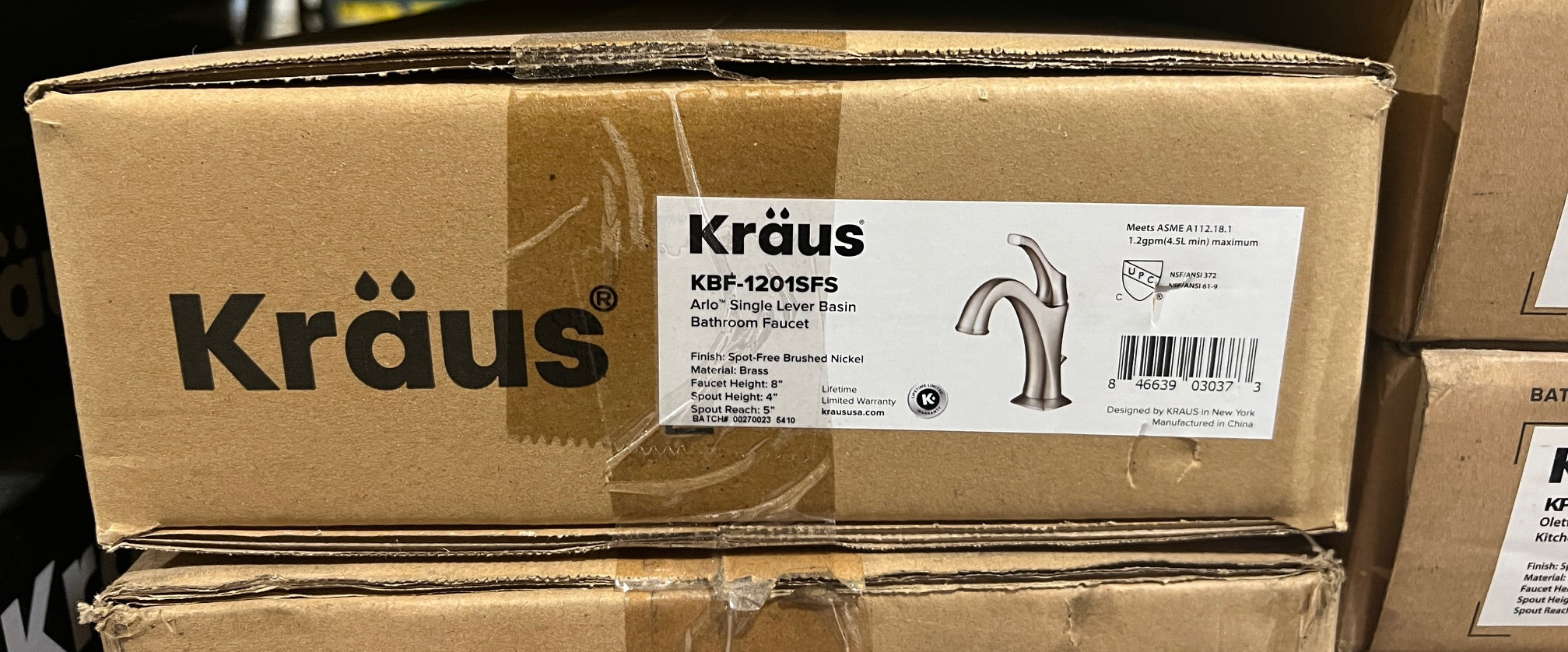 Kraus Arlo Single Lever Basin Brushed Nickel