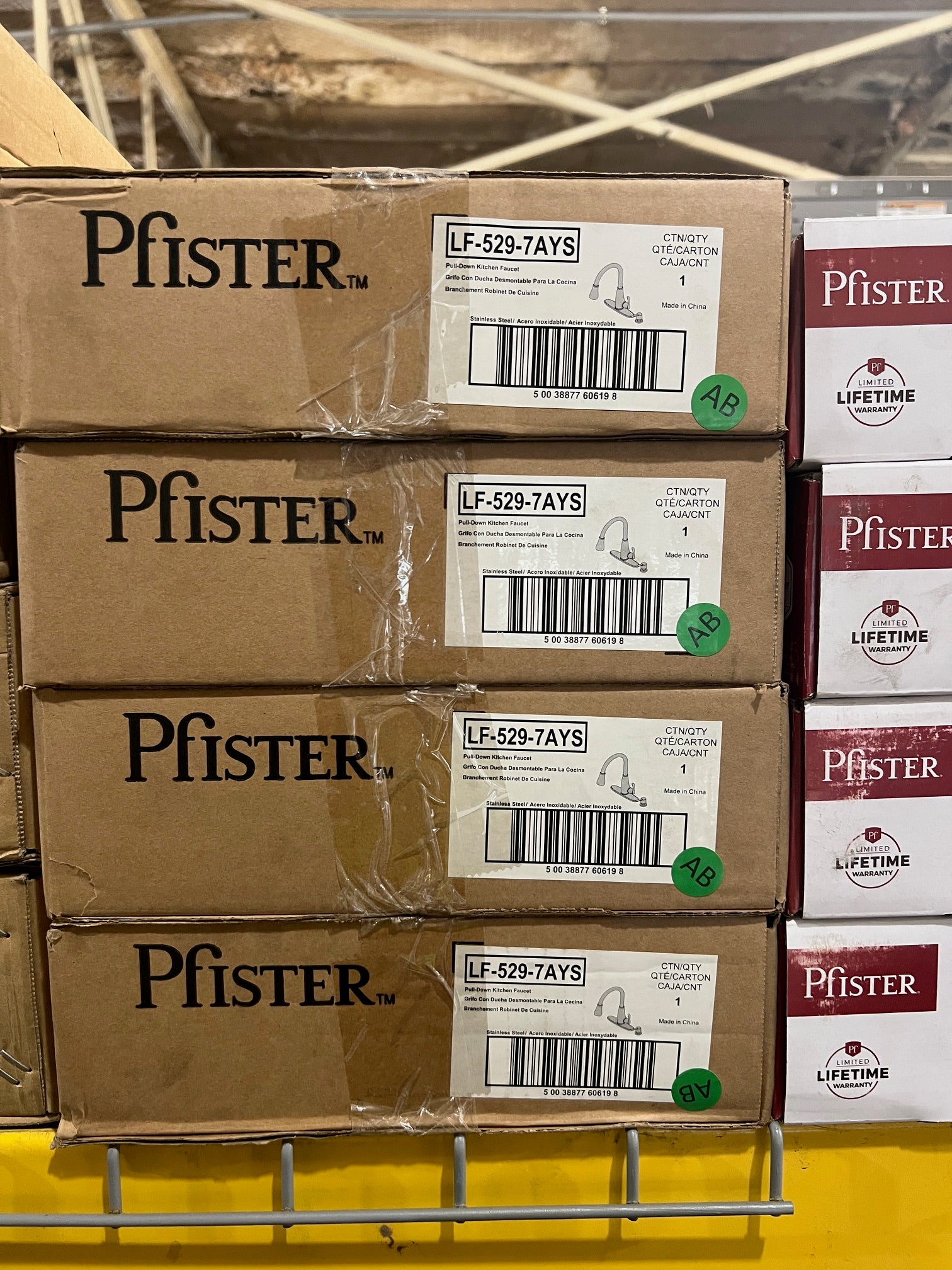 Pfister Ainsley 1-Handle Pull-Down Kitchen Faucet with Soap Dispenser in Stainless Steel