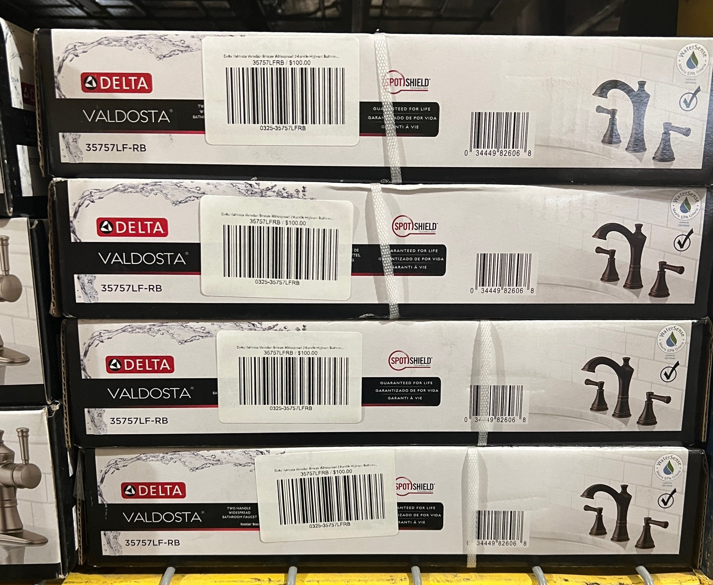 Delta Valdosta Venetian Bronze Widespread 2-handle High-arc Bathroom Faucet