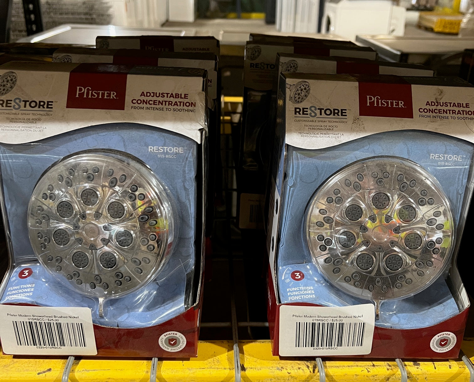 Pfister Modern Showerhead Brushed Nickel