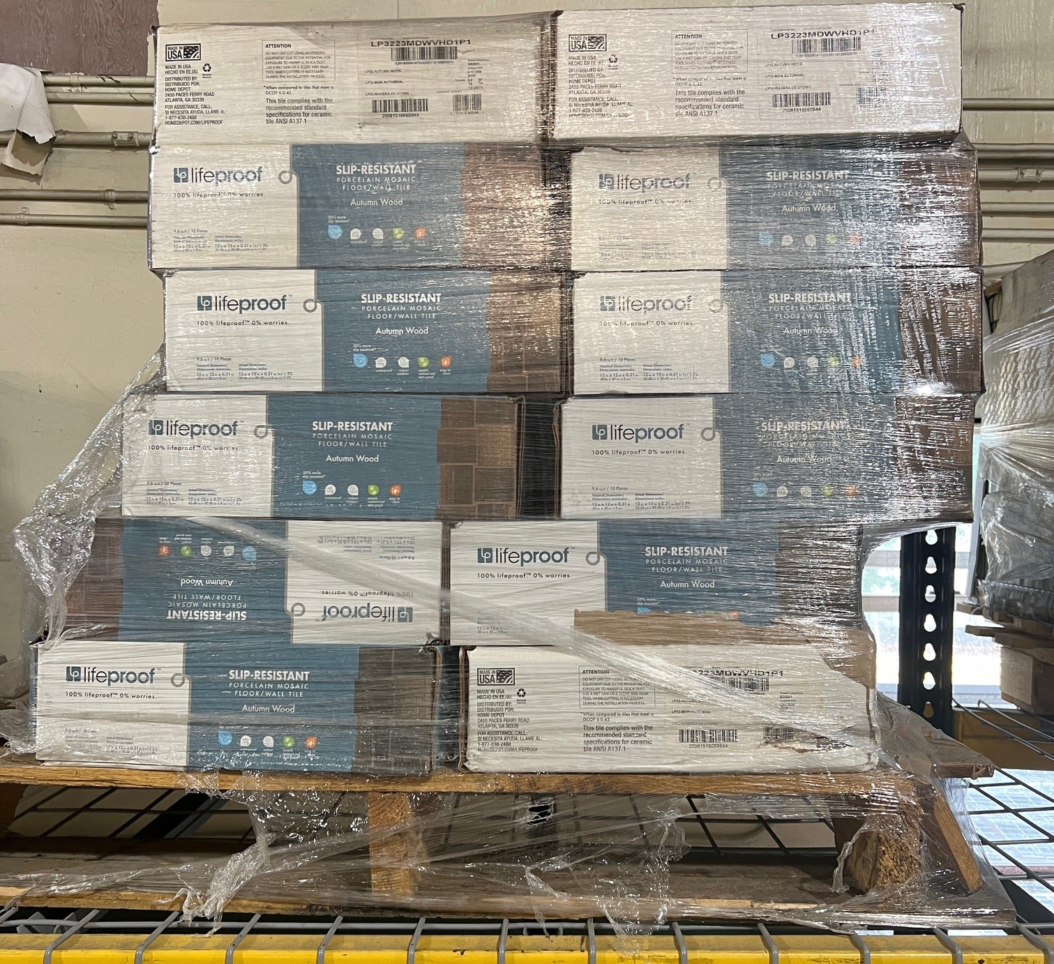 Autumn Wood Modern Weave 12 in. x 12 in. Glazed Porcelain Mosaic Tile (9.6 sq. ft./Case)