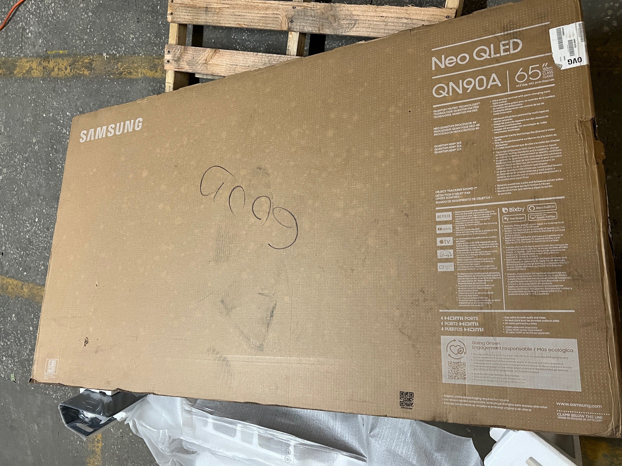 Samsung - 65" Class QN90A Neo QLED 4K UHD Smart Tizen TV