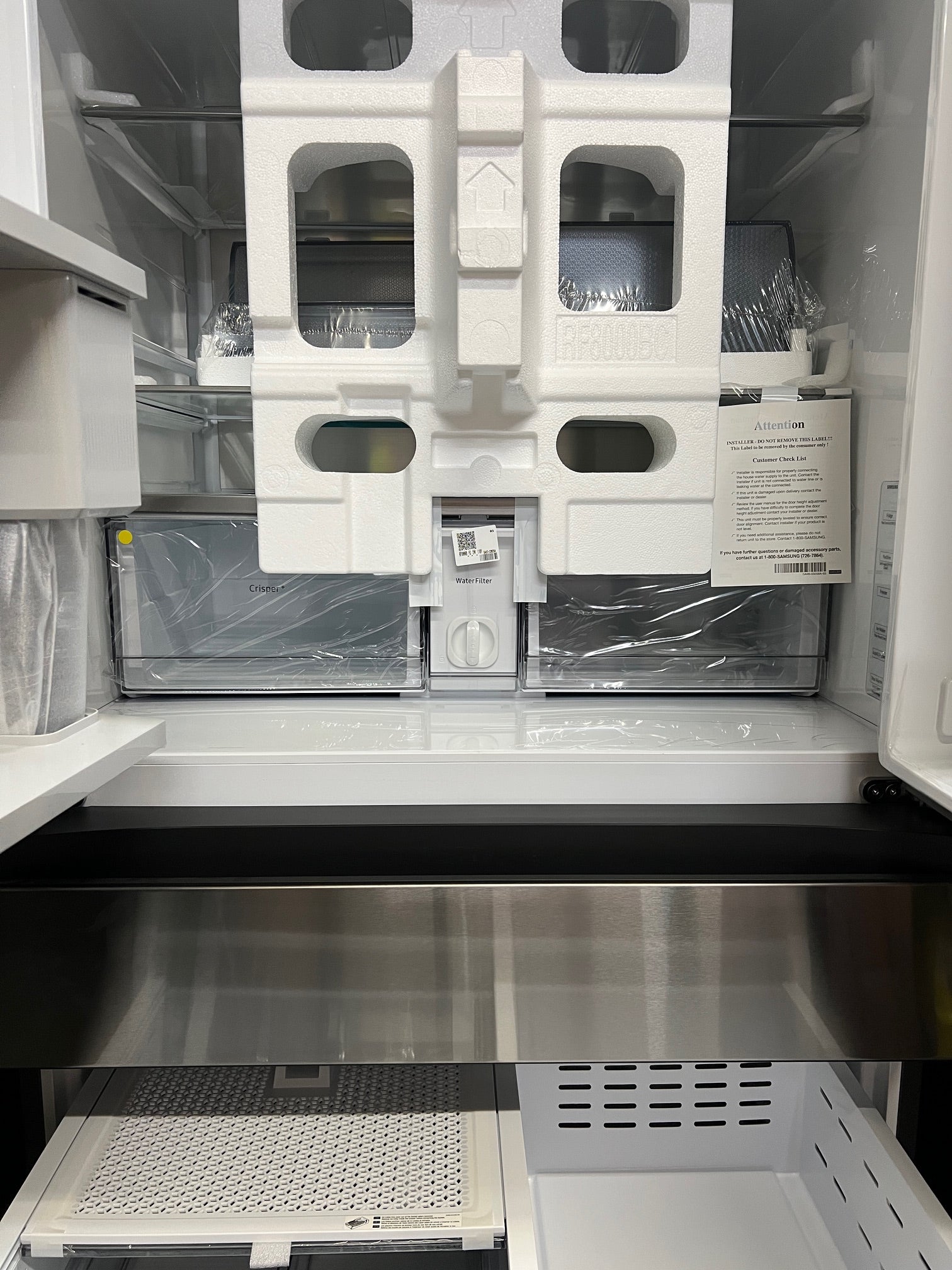 Samsung BESPOKE 29 cu. ft. 4-Door Stainless Steel & Stainless Black