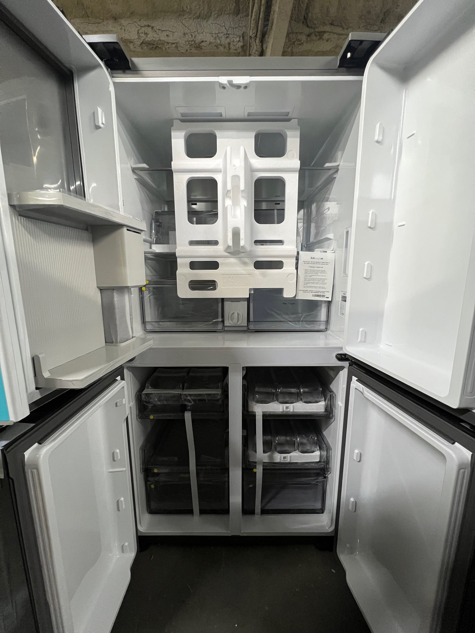 Samsung Bespoke 29 cu. ft. 4 - Door White & Matte Grey