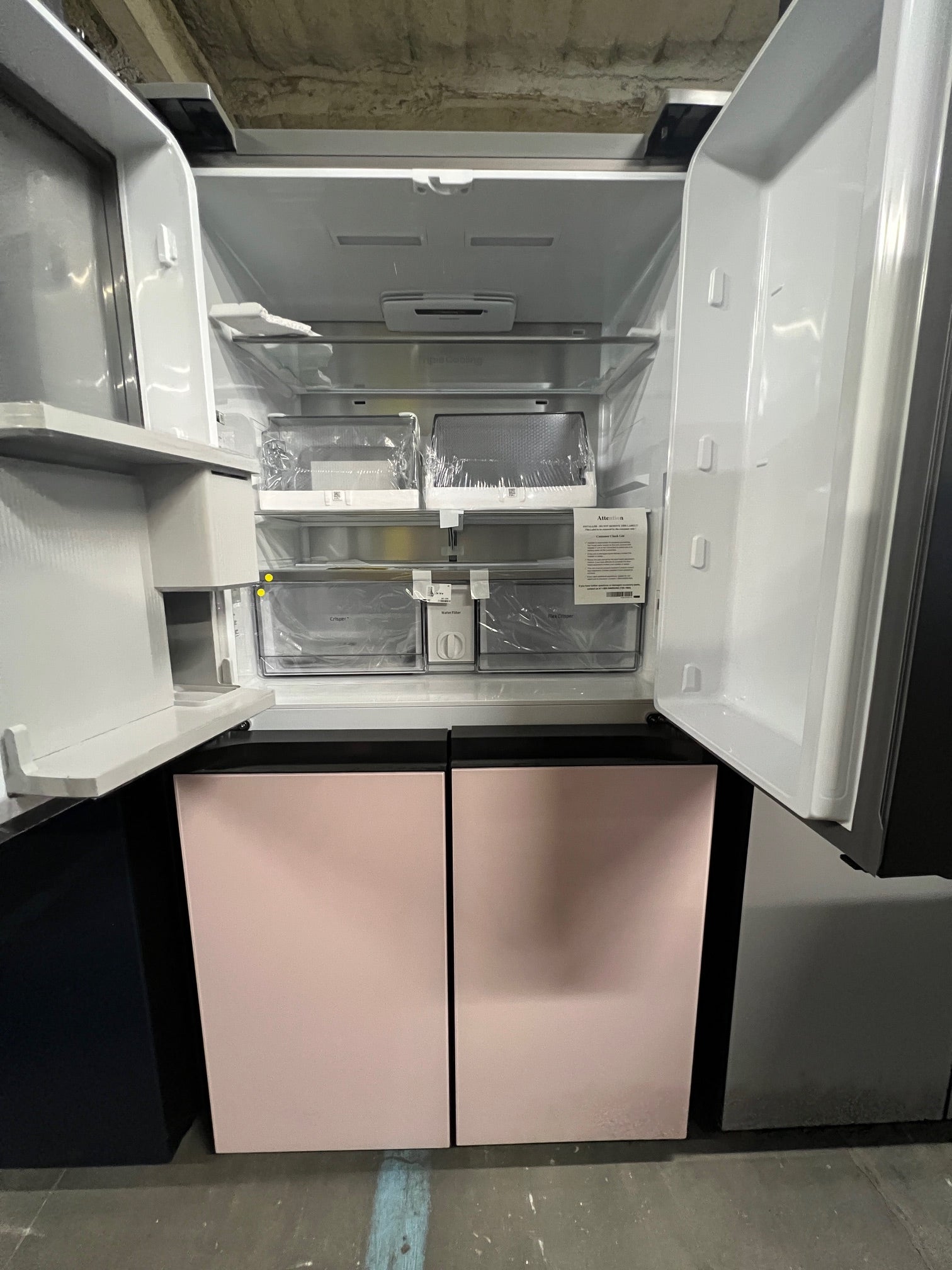 Samsung Bespoke 29 cu. ft. 4 - Door White & Pink