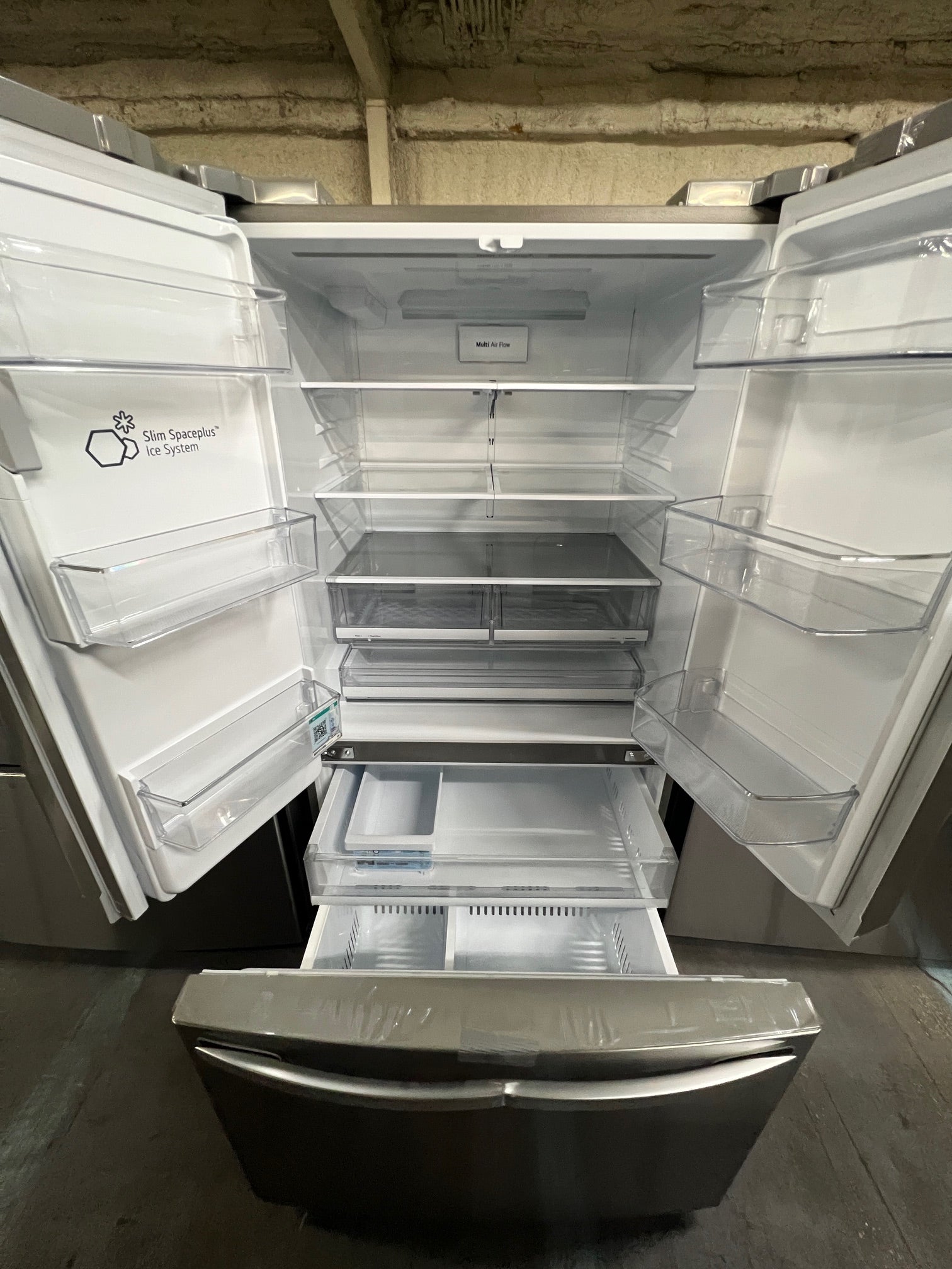 LG 27.7 Cu. Ft. French Door Smart Refrigerator with External Ice and Water Stainless Steel