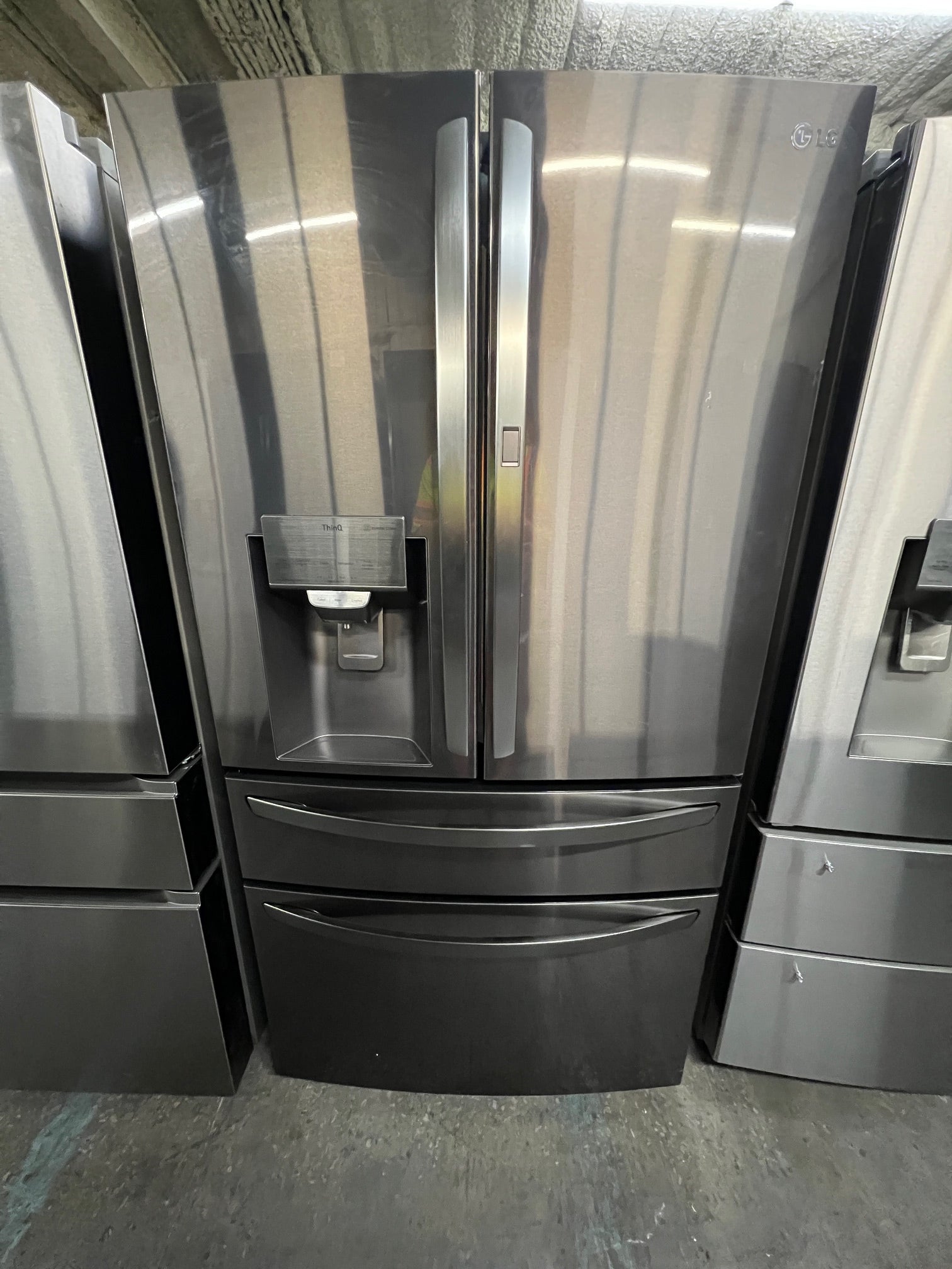 LG 29.5 Cu. Ft. 4-Door French Door-in-Door Smart Refrigerator with Craft Ice Black Stainless Steel