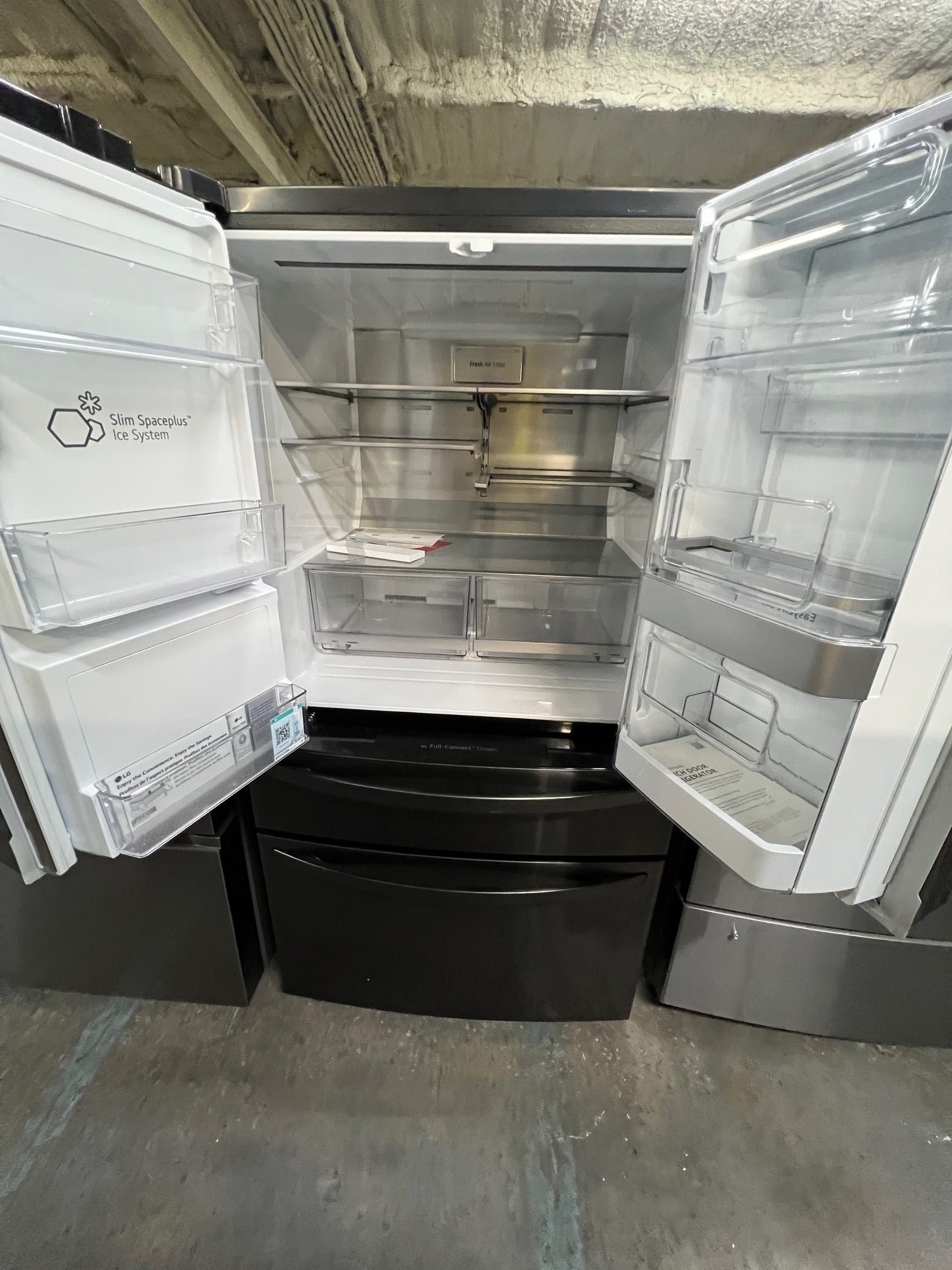 LG 29.5 Cu. Ft. 4-Door French Door-in-Door Smart Refrigerator with Craft Ice Black Stainless Steel