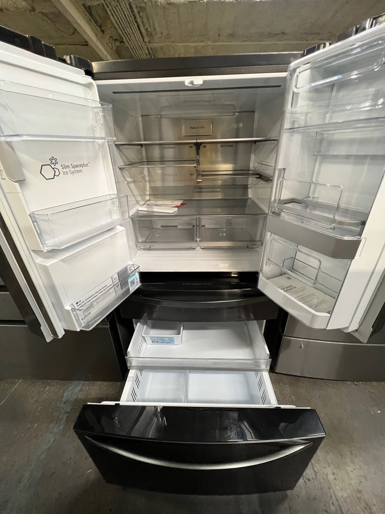 LG 29.5 Cu. Ft. 4-Door French Door-in-Door Smart Refrigerator with Craft Ice Black Stainless Steel