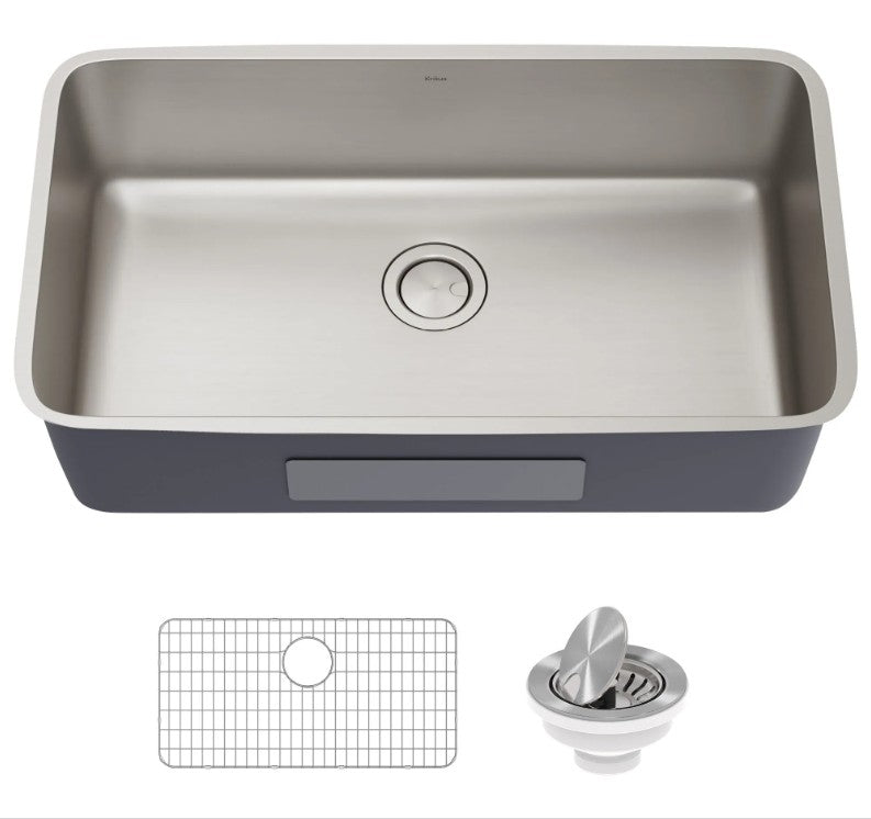 Kraus | 33" Undermount Single Bowl Stainless Steel