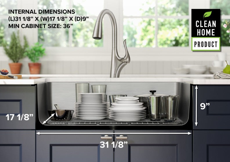 Kraus | 33" Undermount Single Bowl Stainless Steel