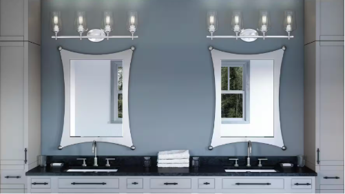 QUOIZEL Miller 4-Light Polished Chrome Vanity Light