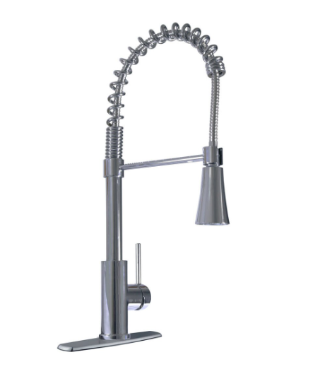 Spencer Single-Handle Kitchen Faucet in Satin Nickel