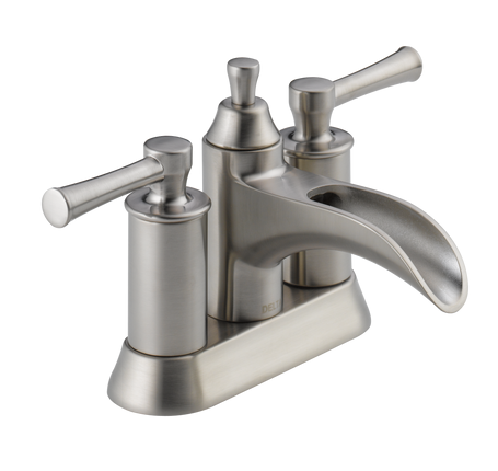 Delta Dawson Two Handle Centerset Bathroom Faucet Brushed Nickel