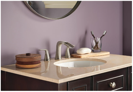 Delta Tolva Widespread 2-Handle Bathroom Faucet in Brushed Nickel